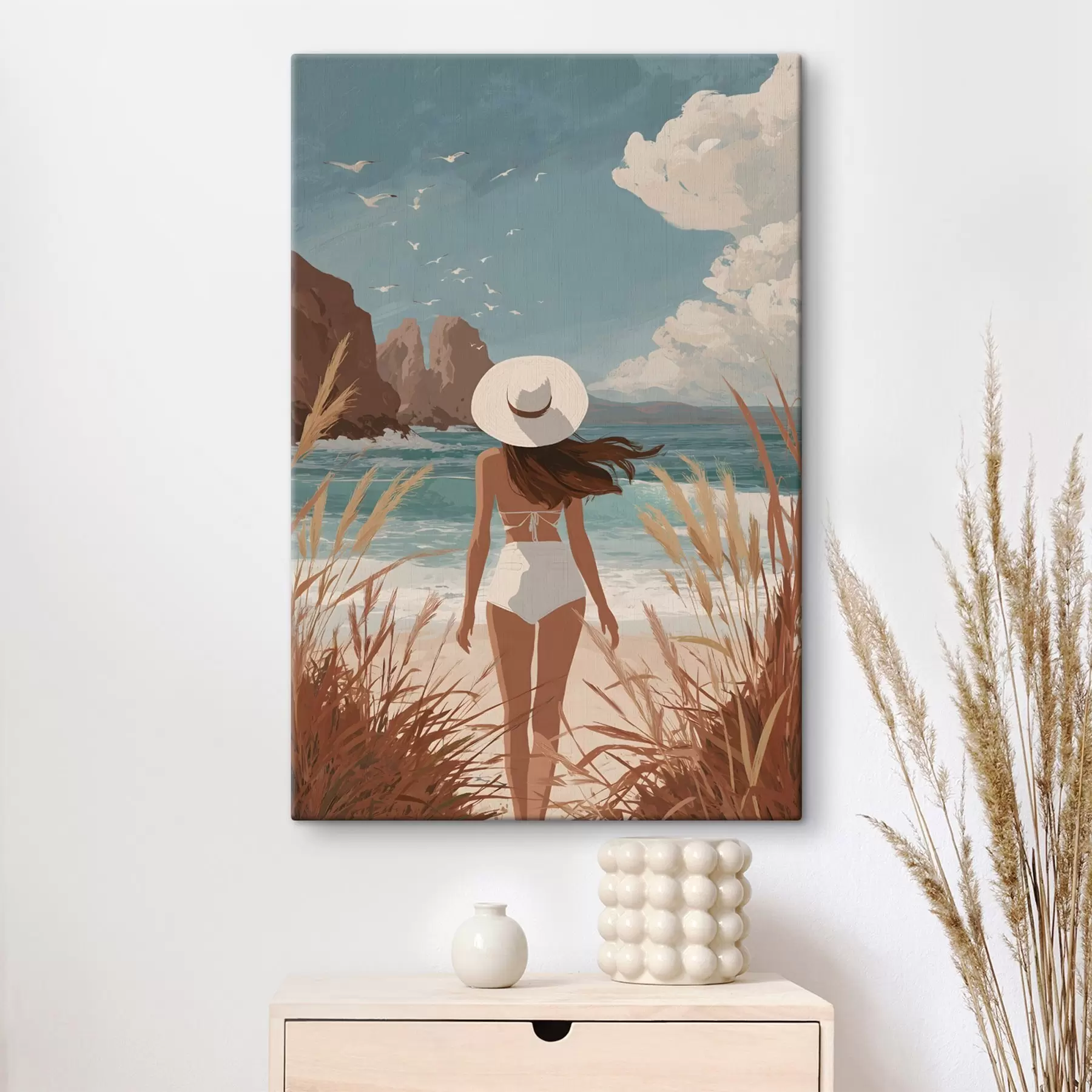 Wandbilder Das Mädchen am Meer s49253