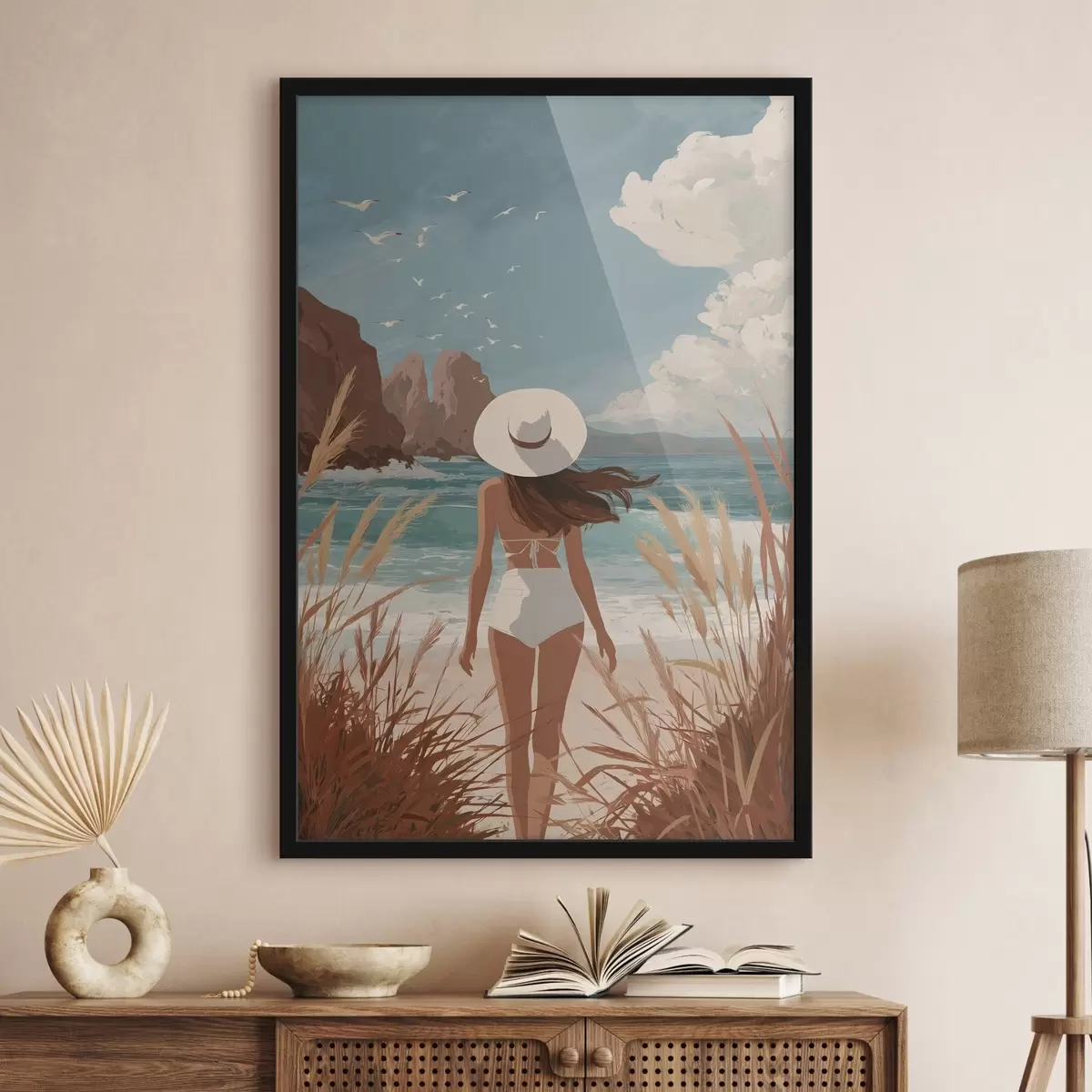 Poster Das Mädchen am Meer f49253