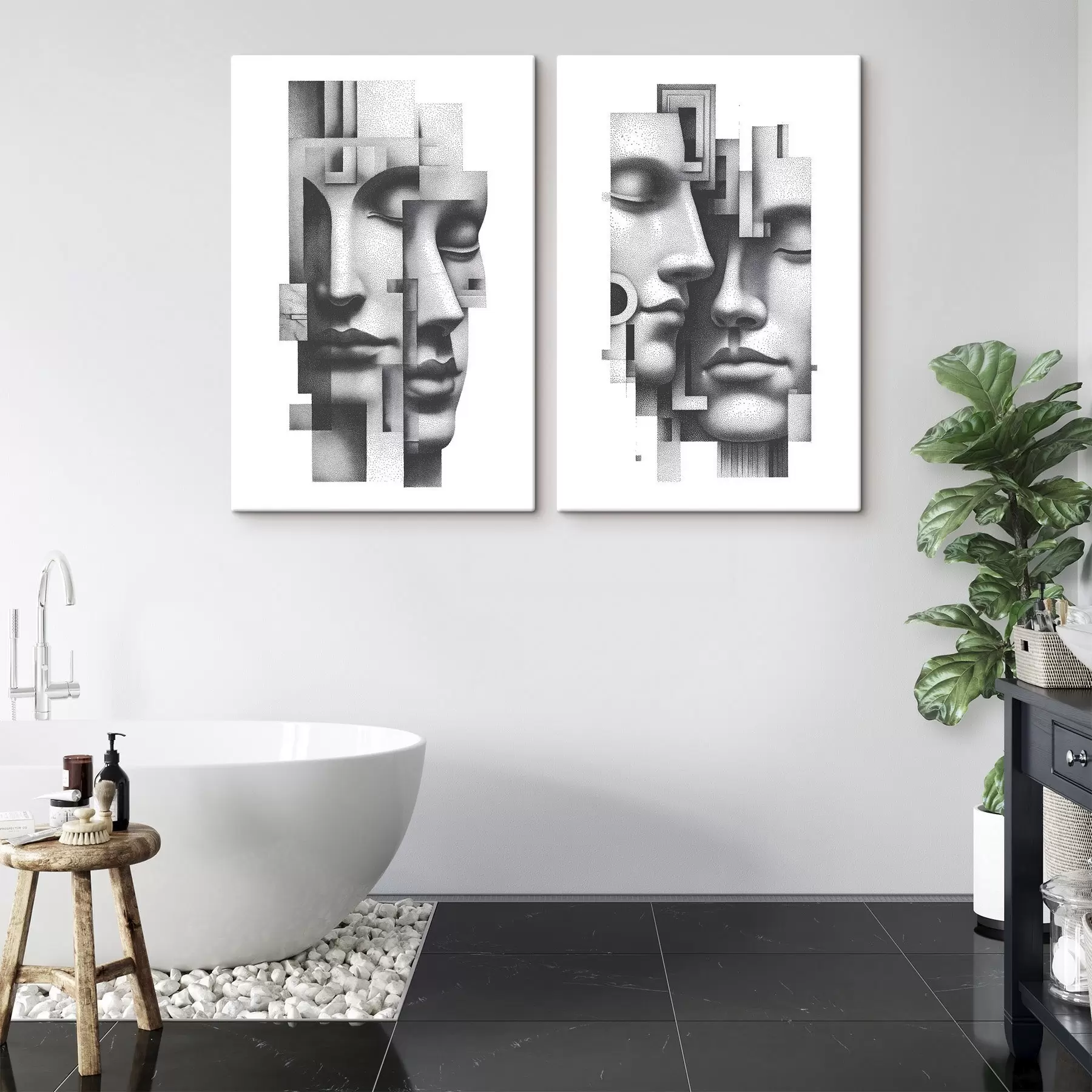 Wandbilder Grafische abstrakte Porträts m30539
