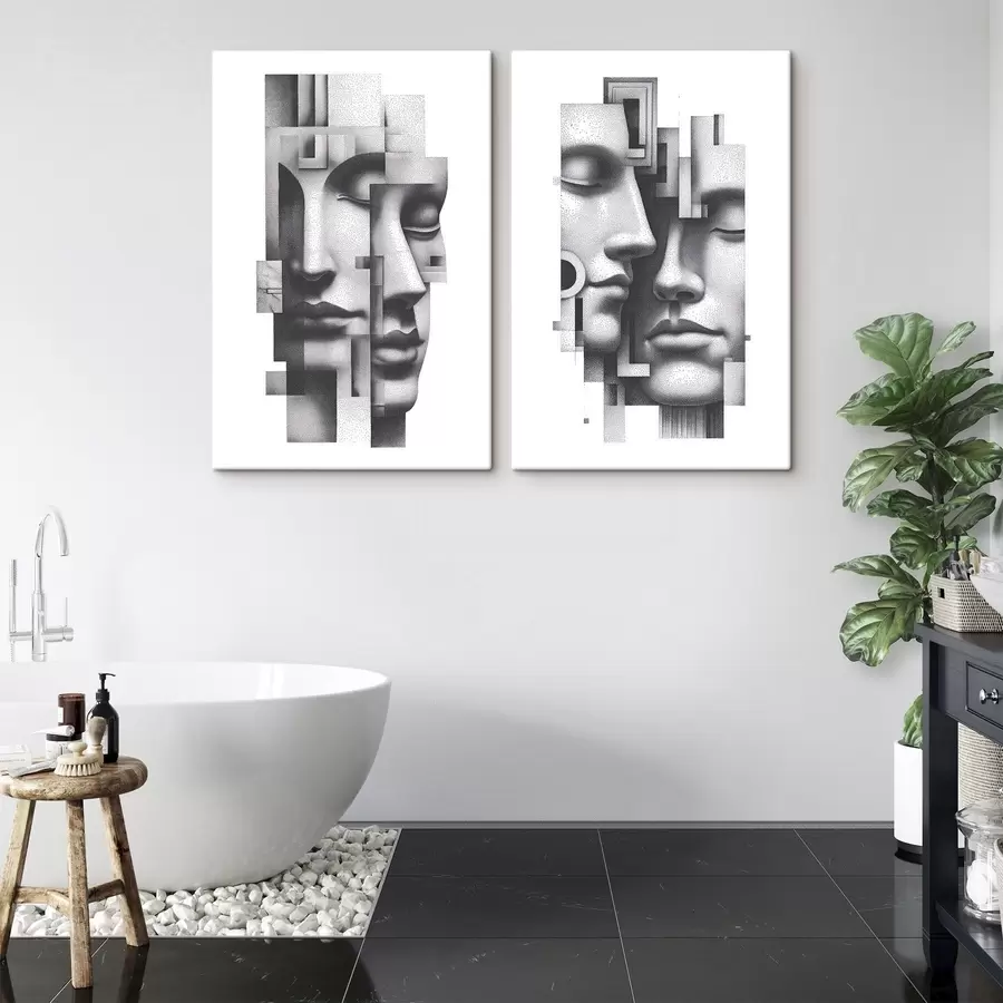 Wandbilder Grafische abstrakte Porträts m30539