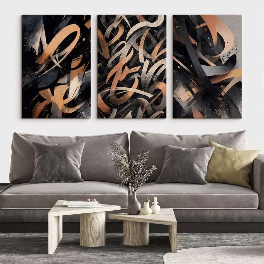 Wandbilder Moderne Kalligraphie im Graffiti-Stil m30541