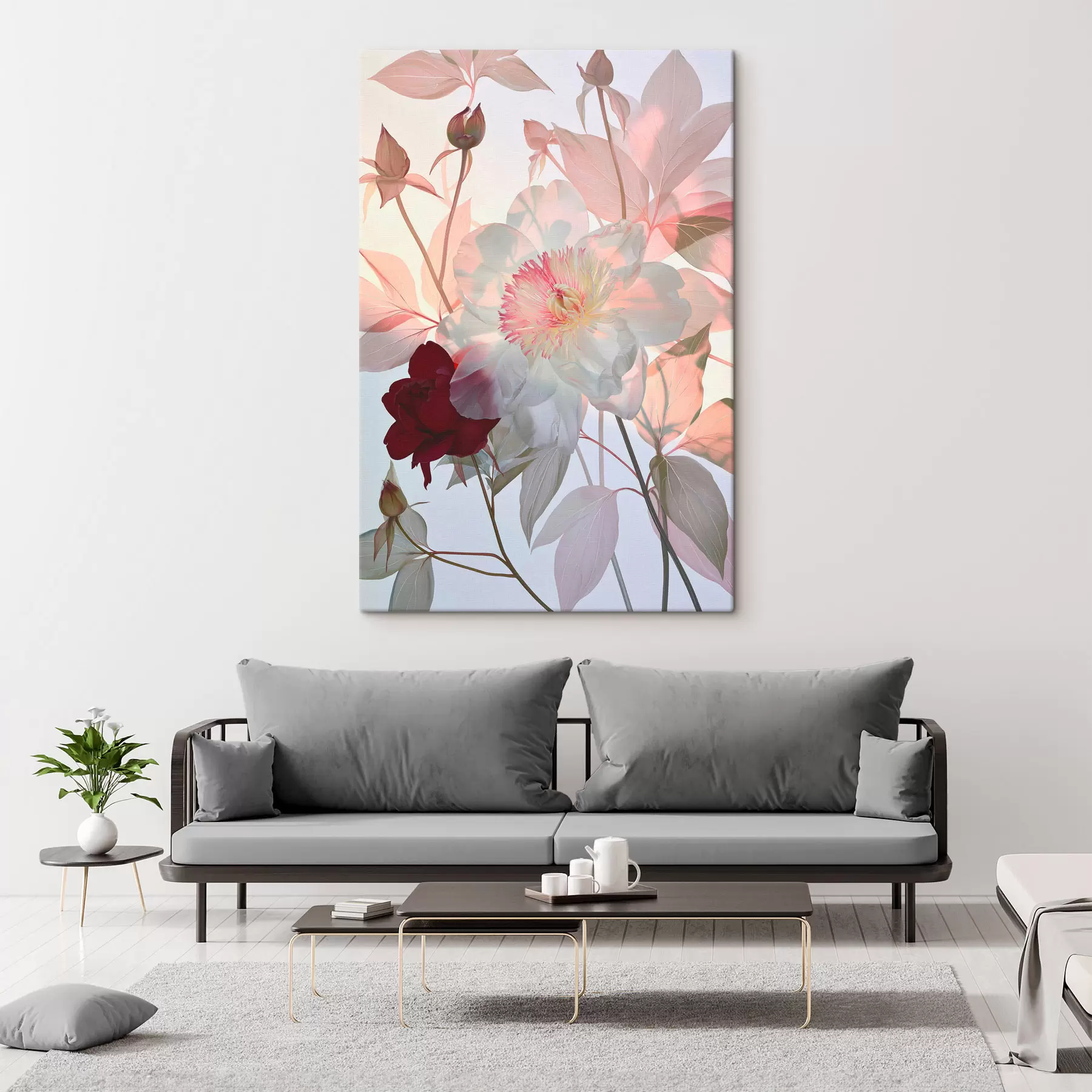 Wandbilder Blumen mit Knospen s49365