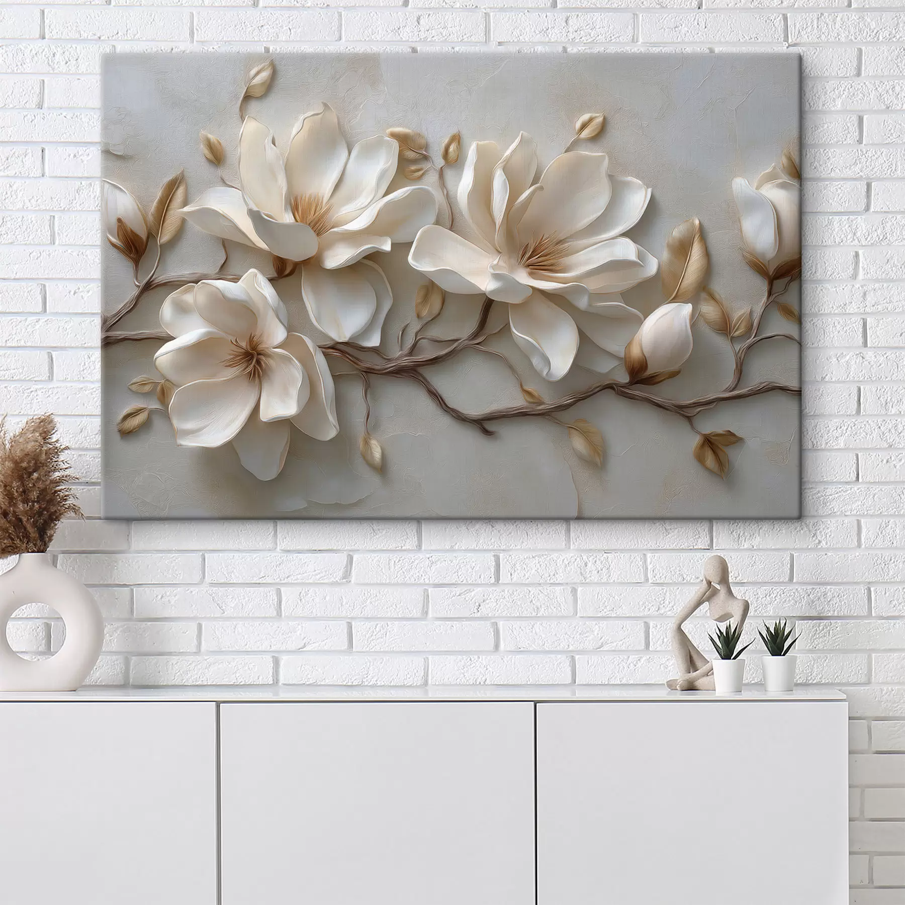 Wandbilder Magnolienzweig s49407