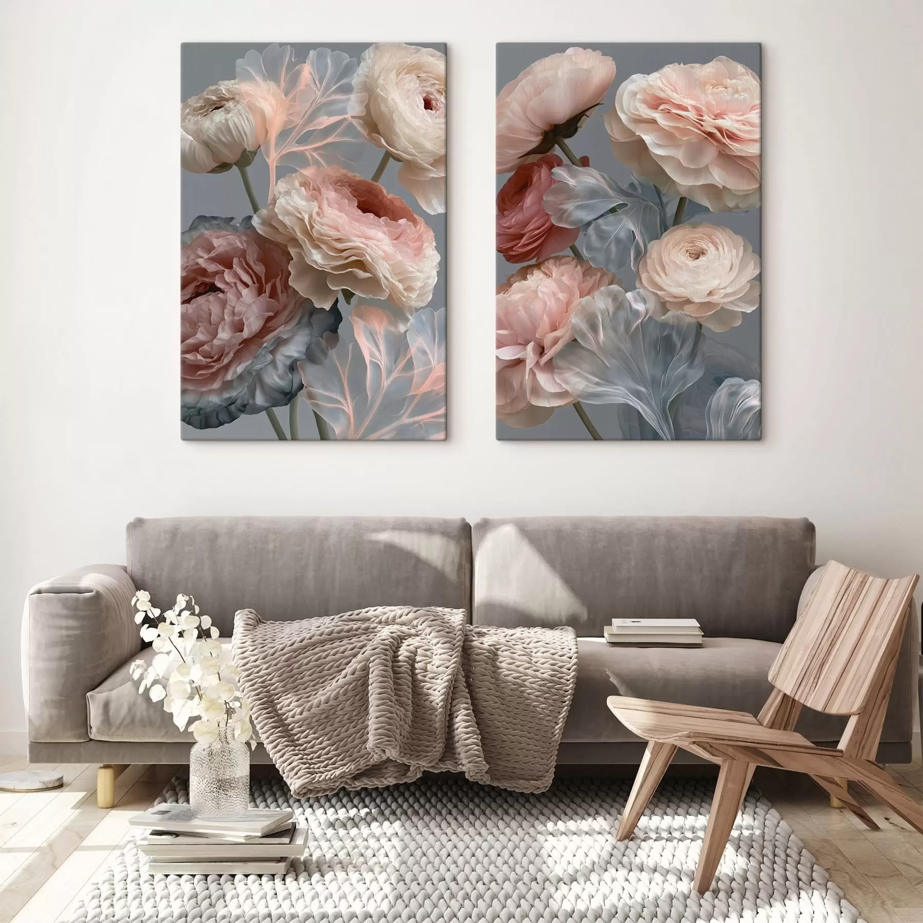 Wandbilder Ein Strauß abstrakter Blumen m30527