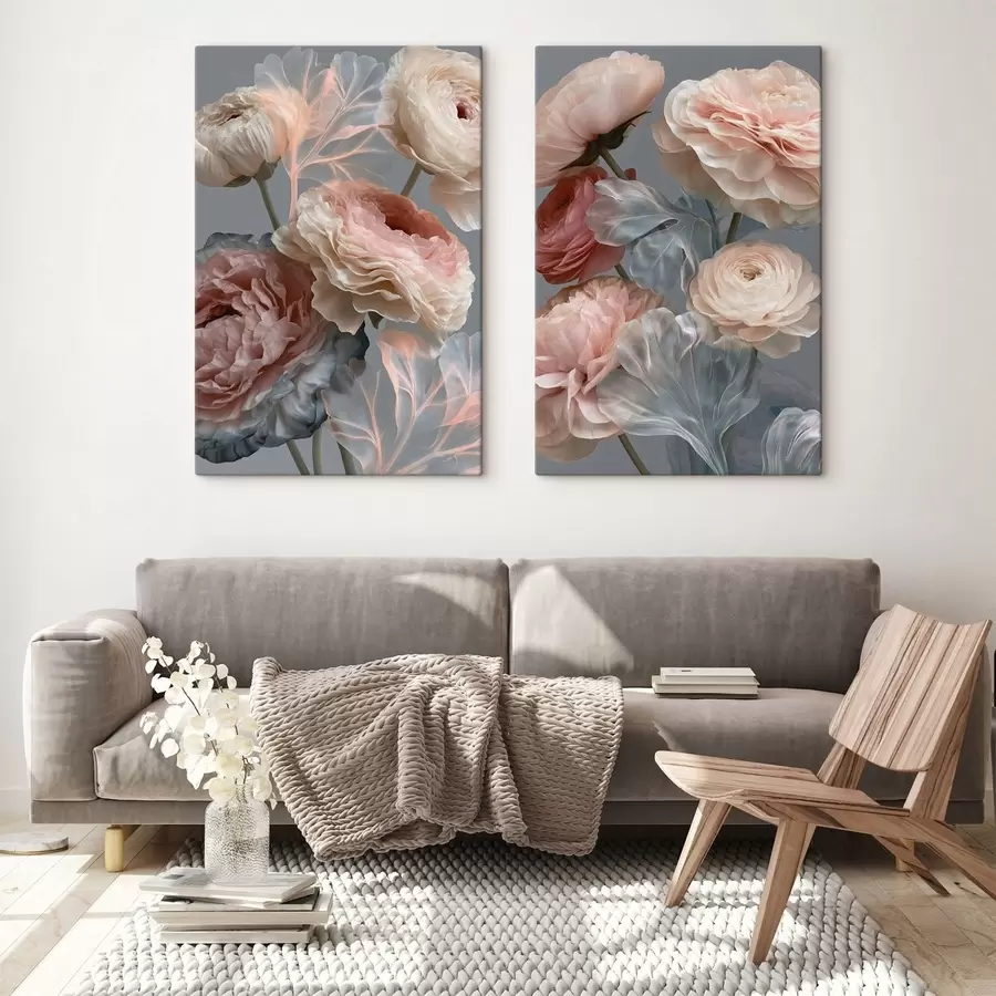 Wandbilder Ein Strauß abstrakter Blumen m30527
