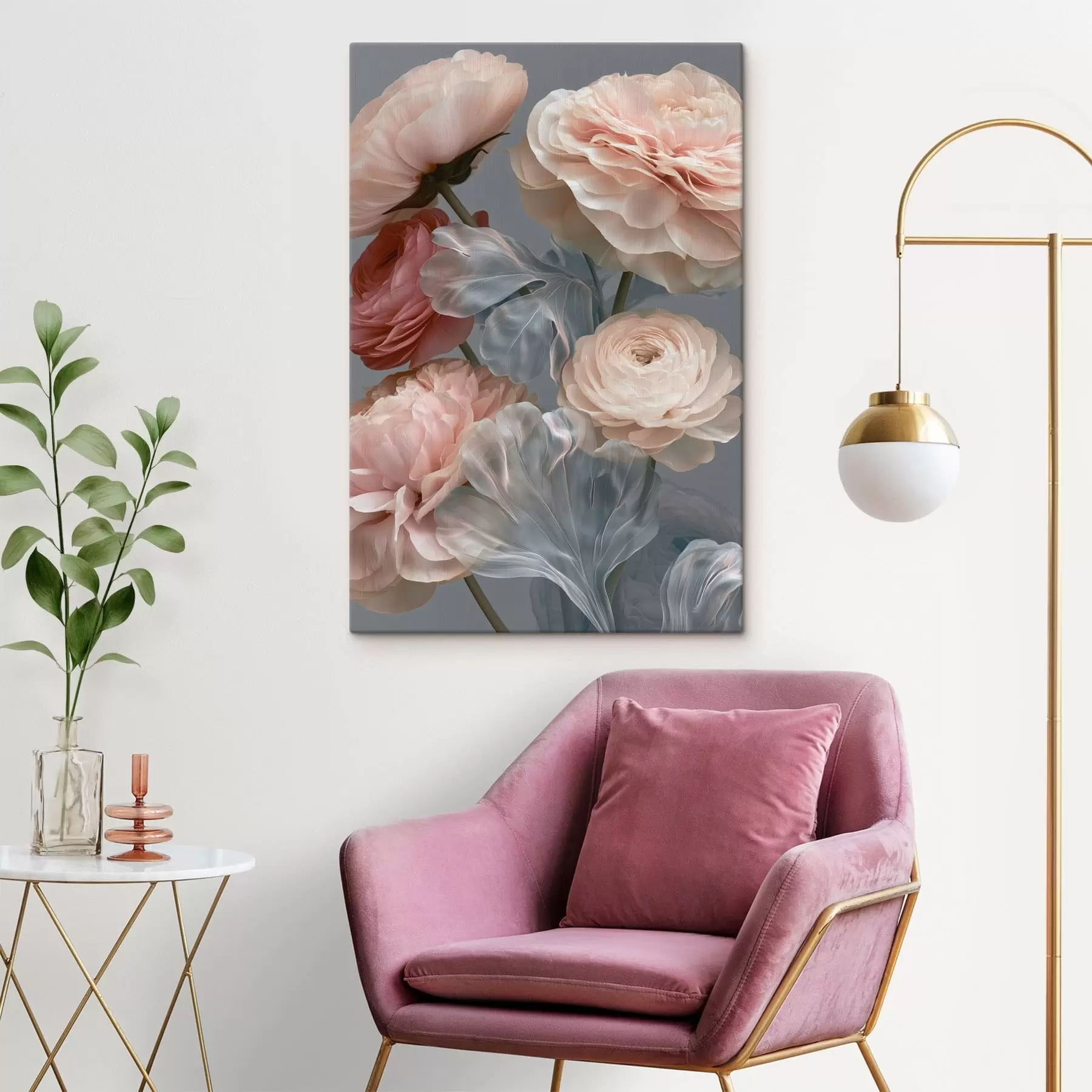 Wandbilder Ein Strauß abstrakter Blumen s49367