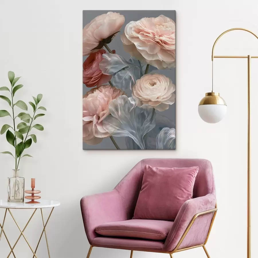 Wandbilder Ein Strauß abstrakter Blumen s49367