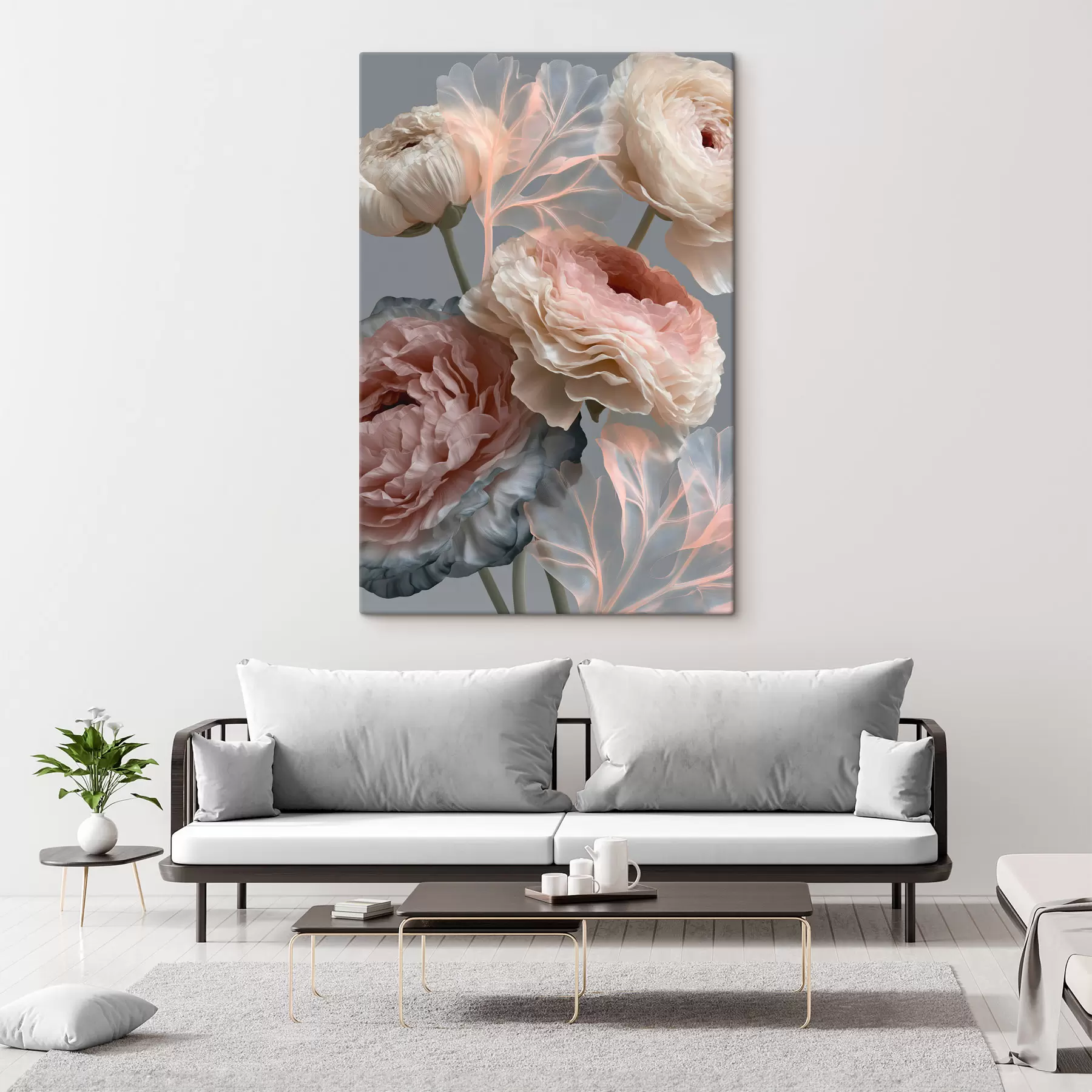 Wandbilder Ein Strauß abstrakter Blumen s49368