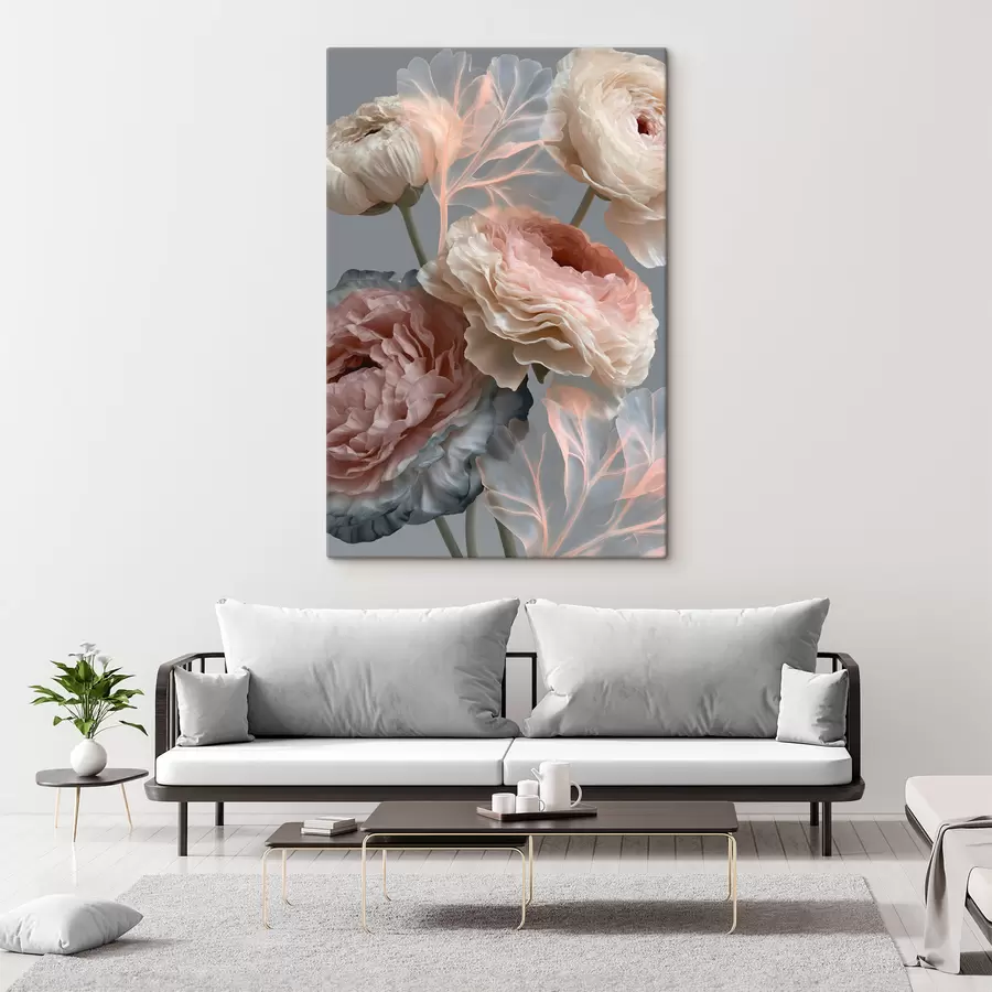 Wandbilder Ein Strauß abstrakter Blumen s49368