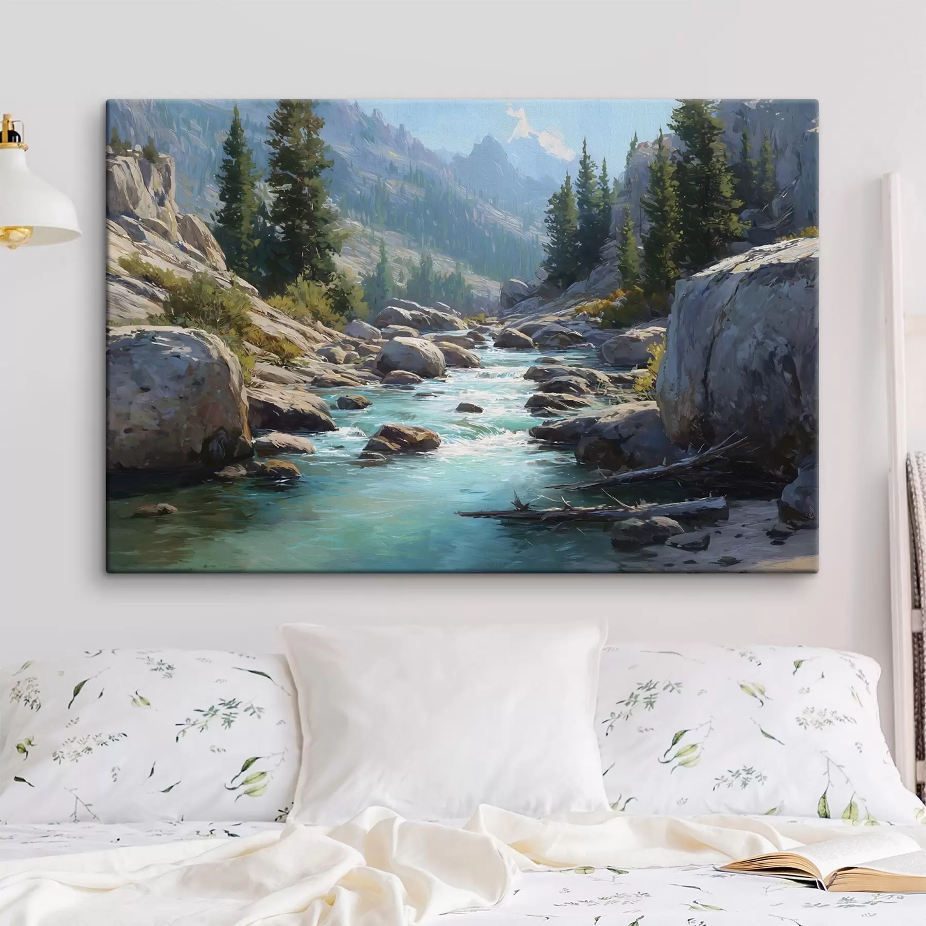 Wandbilder Ein malerischer Gebirgsfluss s49459