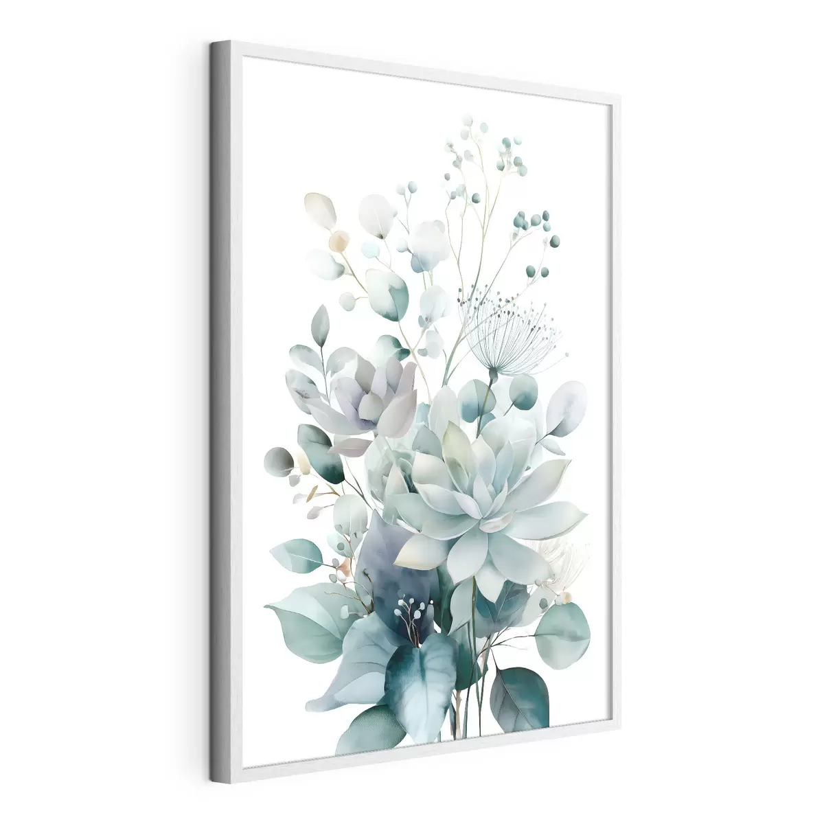 Poster Sukkulenten und Pflanzen im Aquarellstil f49427