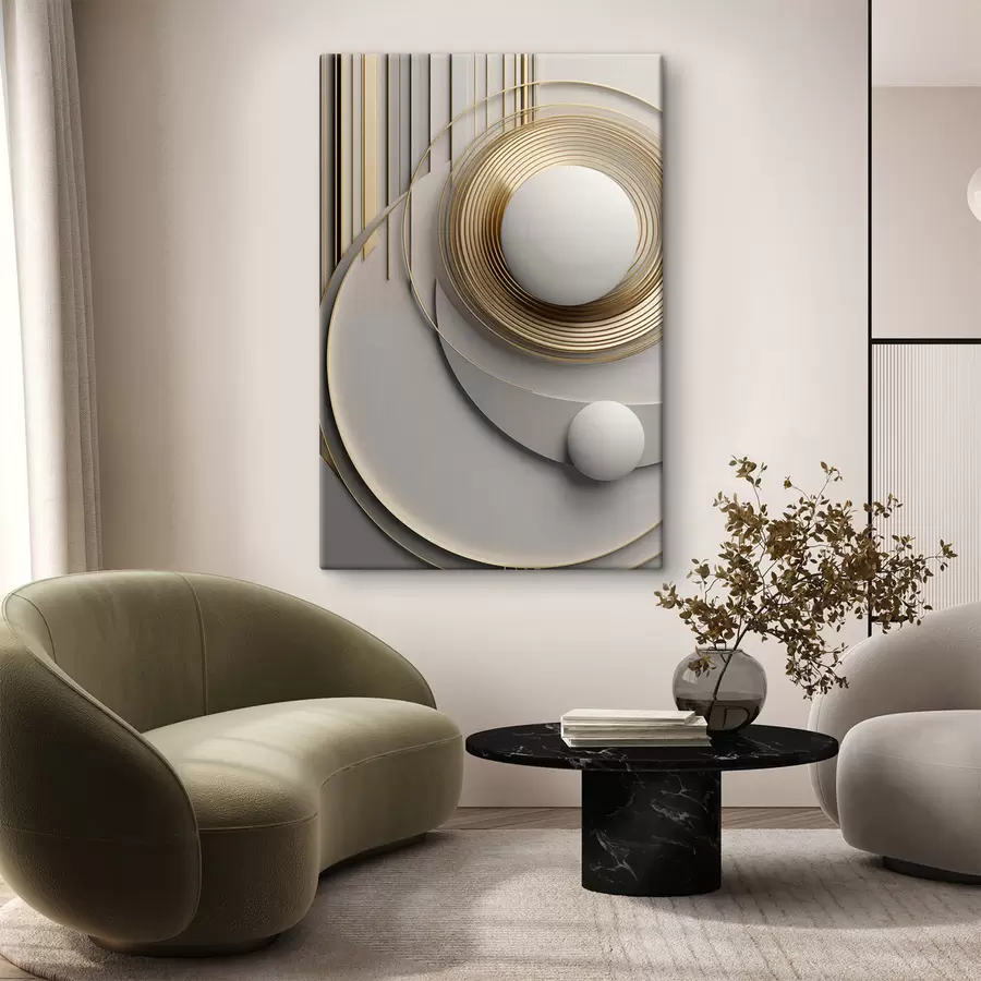 Wandbilder Abstrakte geometrische Komposition, strukturiert, moderne, minimalistische Kunst s49499