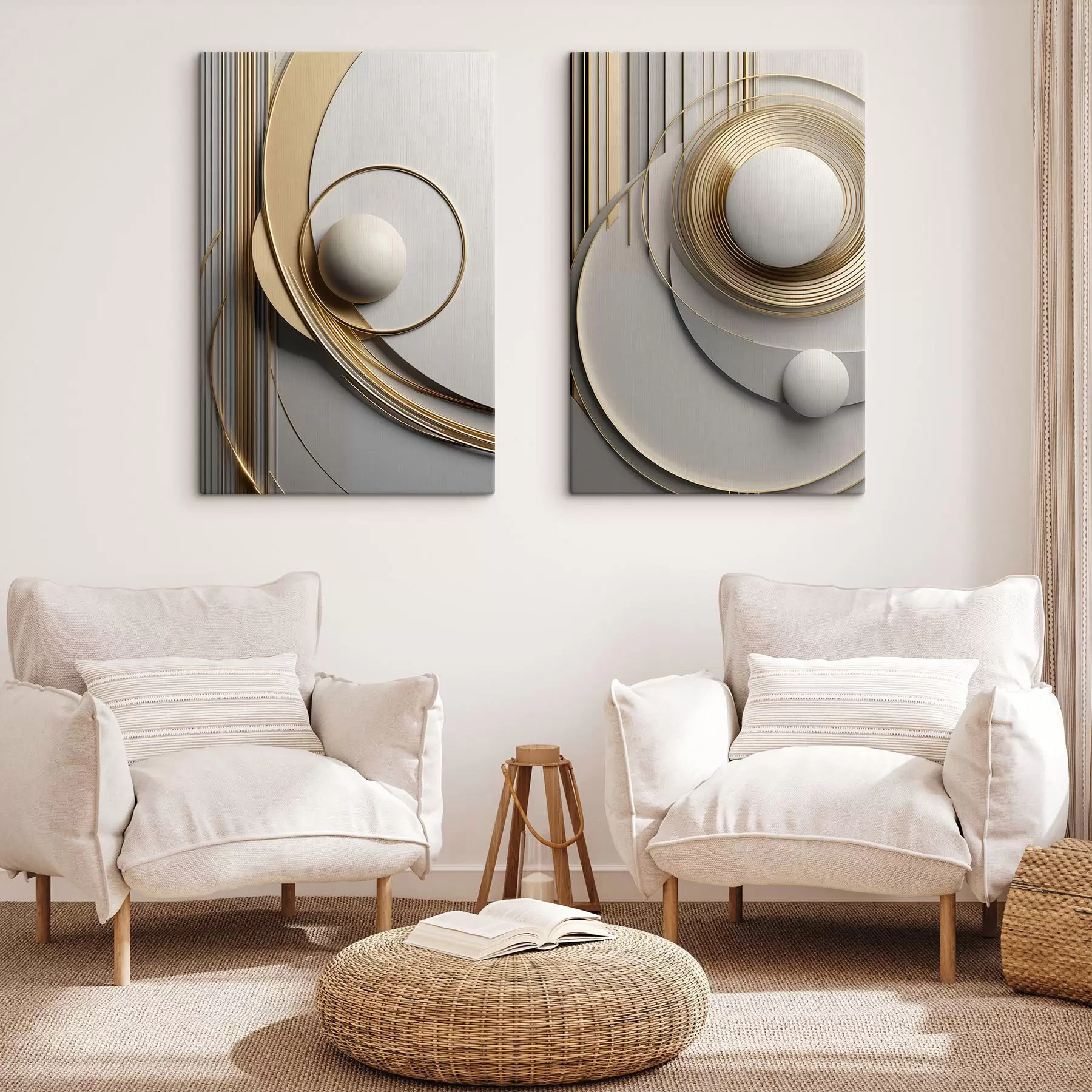 Wandbilder Abstrakte geometrische Komposition, strukturiert, moderne, minimalistische Kunst m30585