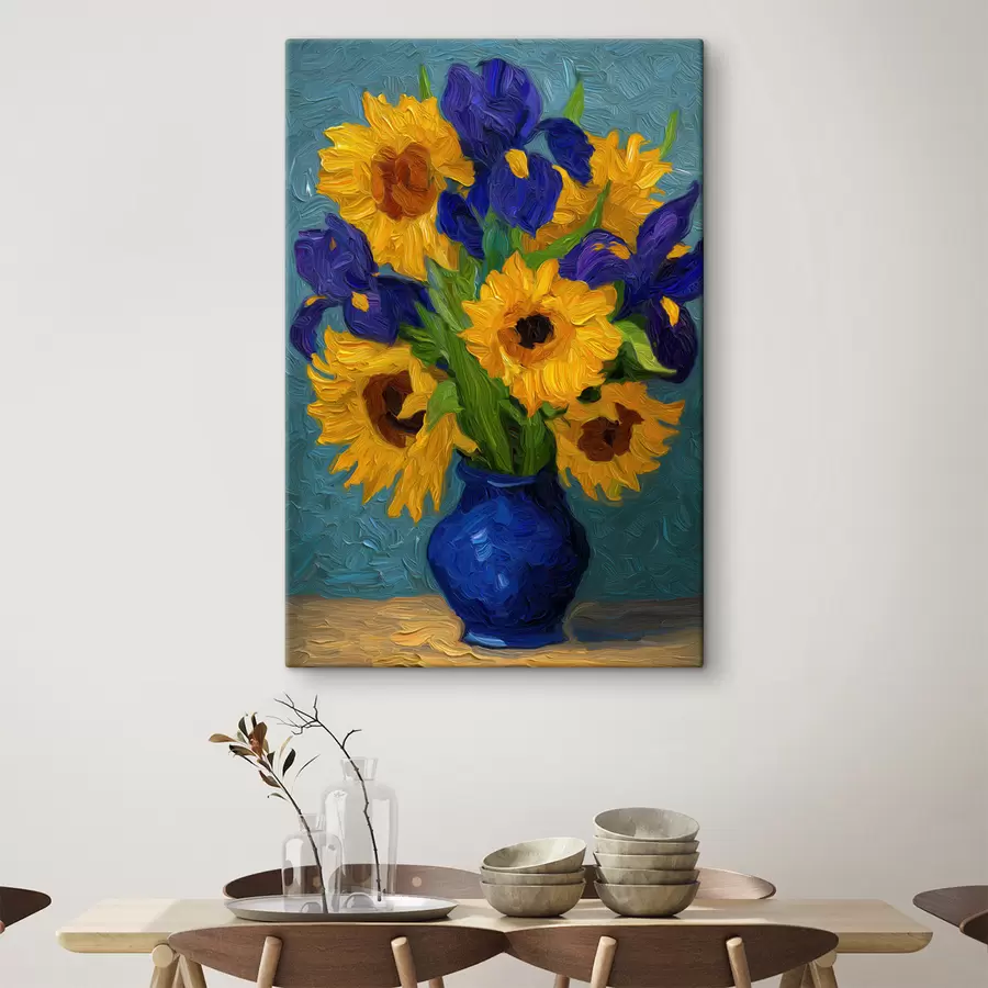 Wandbilder Blumen in einer Vase s49534