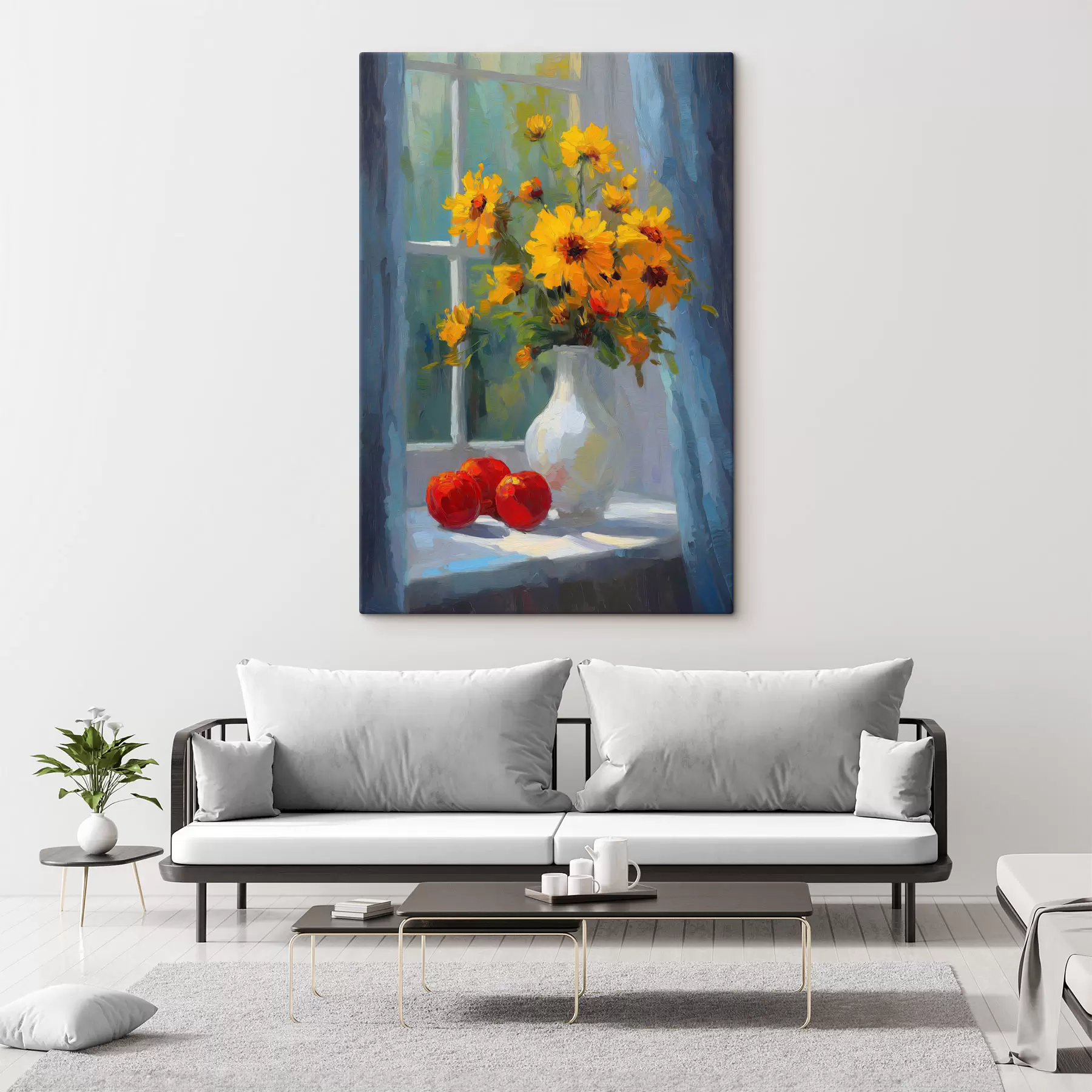 Wandbilder Blumen in einer Vase s49535