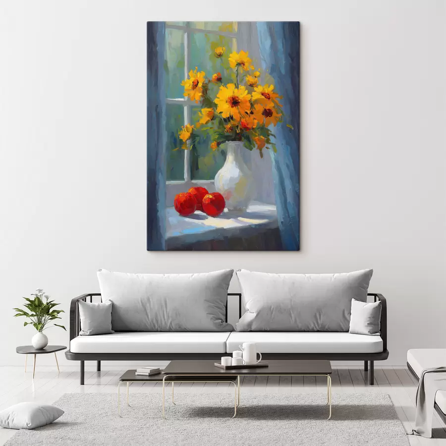 Wandbilder Blumen in einer Vase s49535