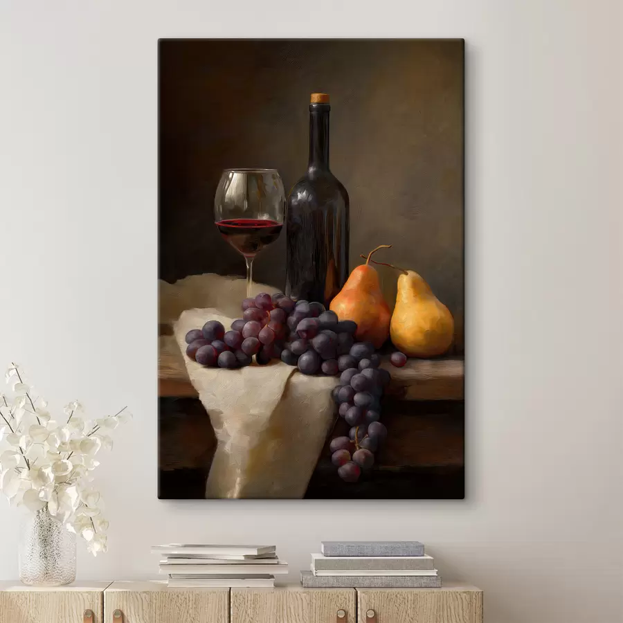 Wandbilder Wein und Trauben s49537