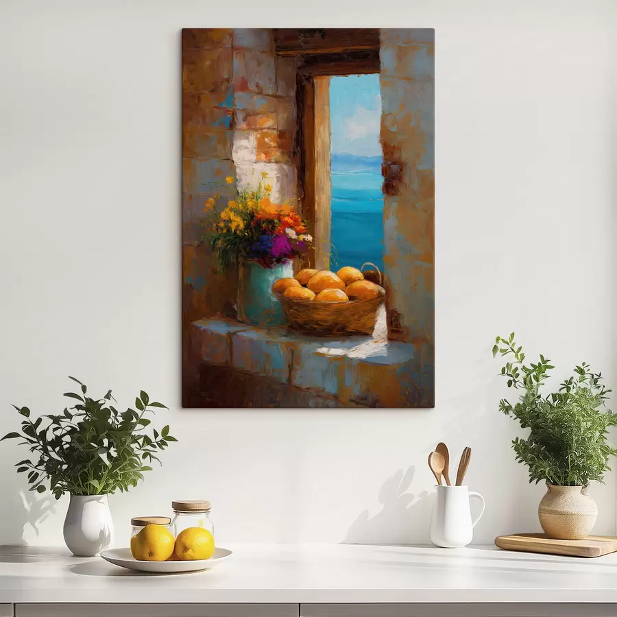 Wandbilder Obst und Blumen s49542