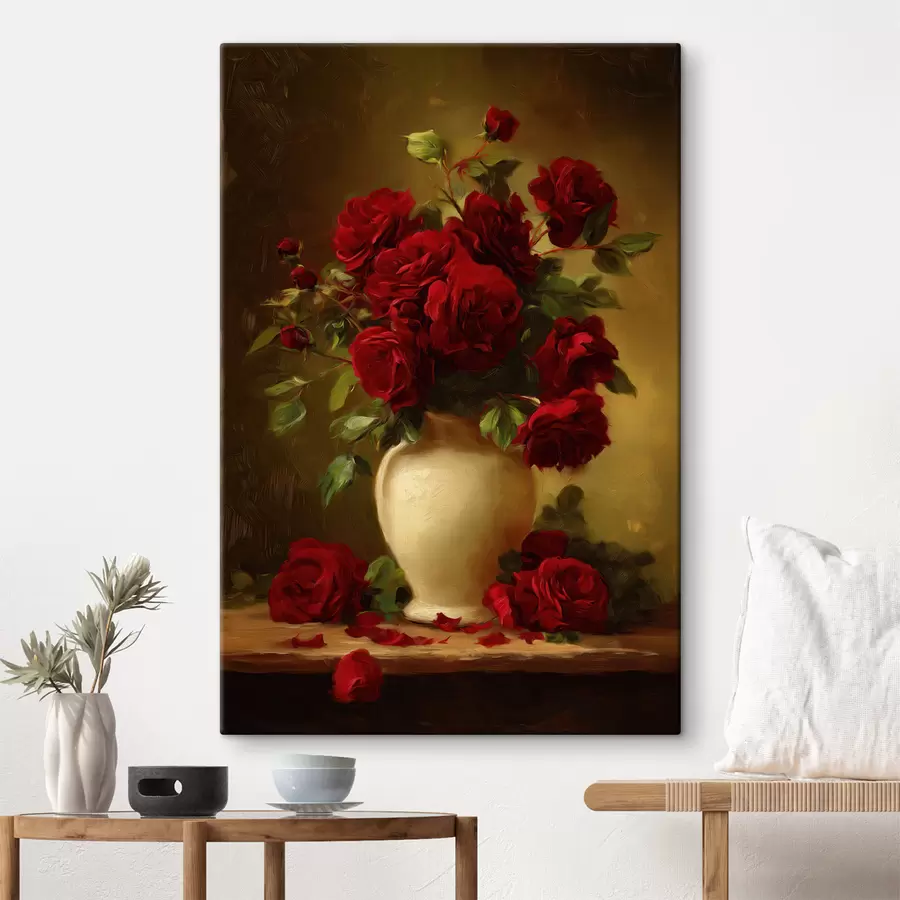 Wandbilder Blumen in einer Vase s49545