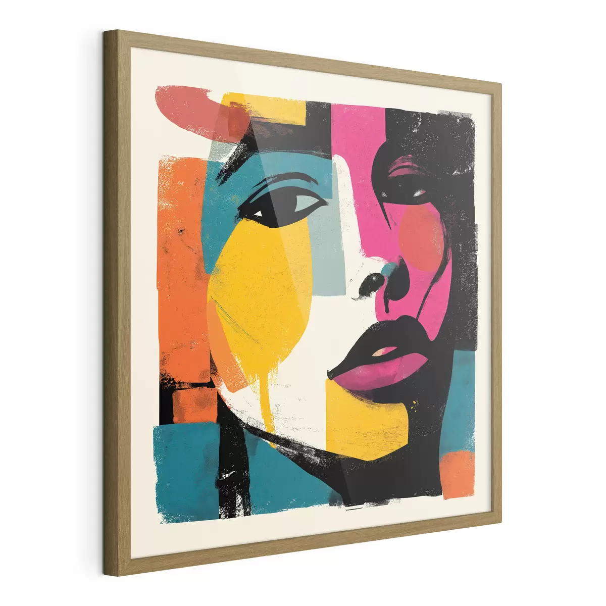 Poster Ein abstraktes Gesicht f49543