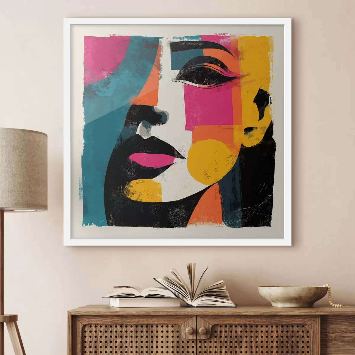 Poster Ein abstraktes Gesicht f49544