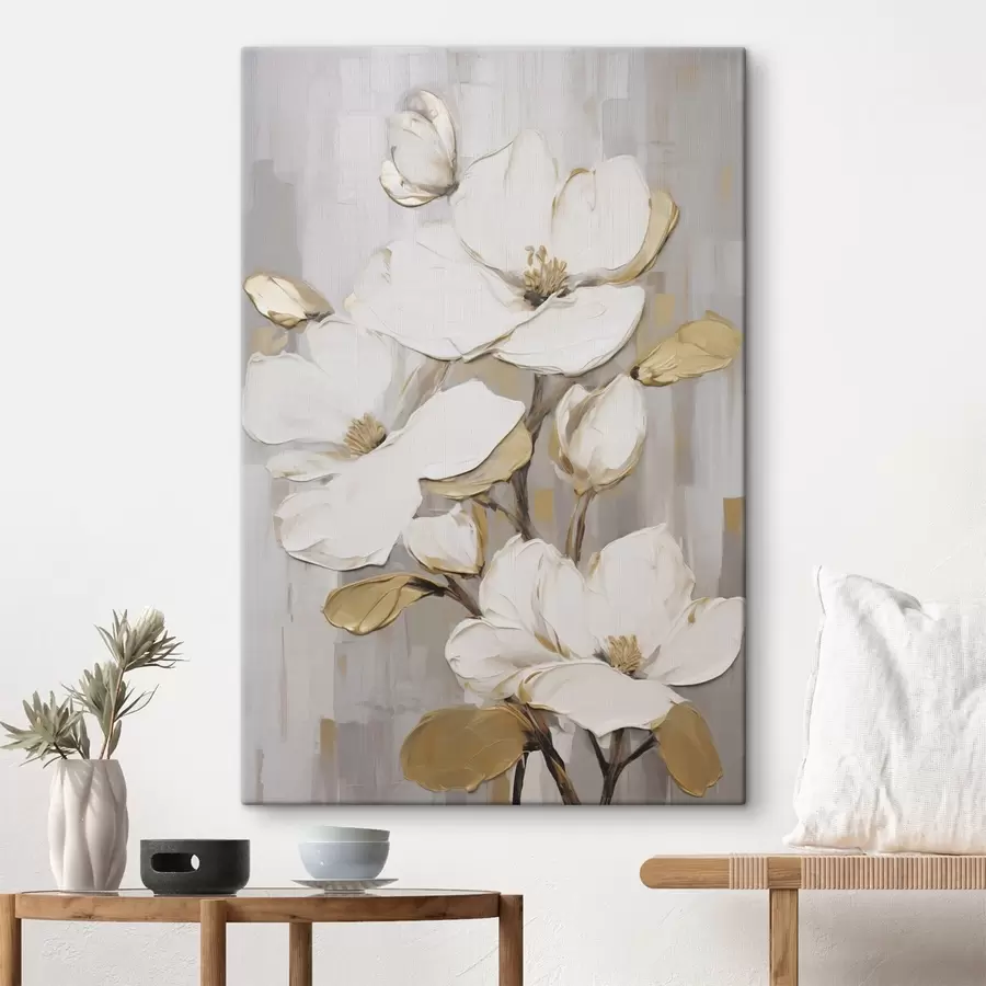 Wandbilder Blumen als Nachahmung eines Gemäldes s49503