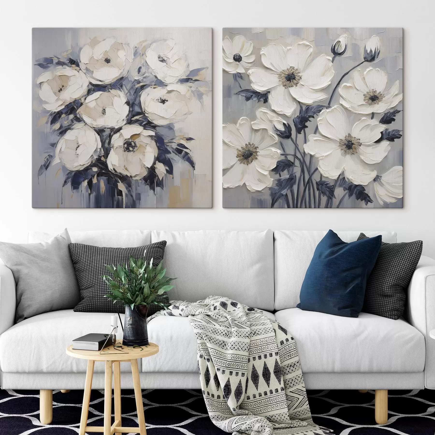 Wandbilder Blumen Nachahmung Malerei m30593