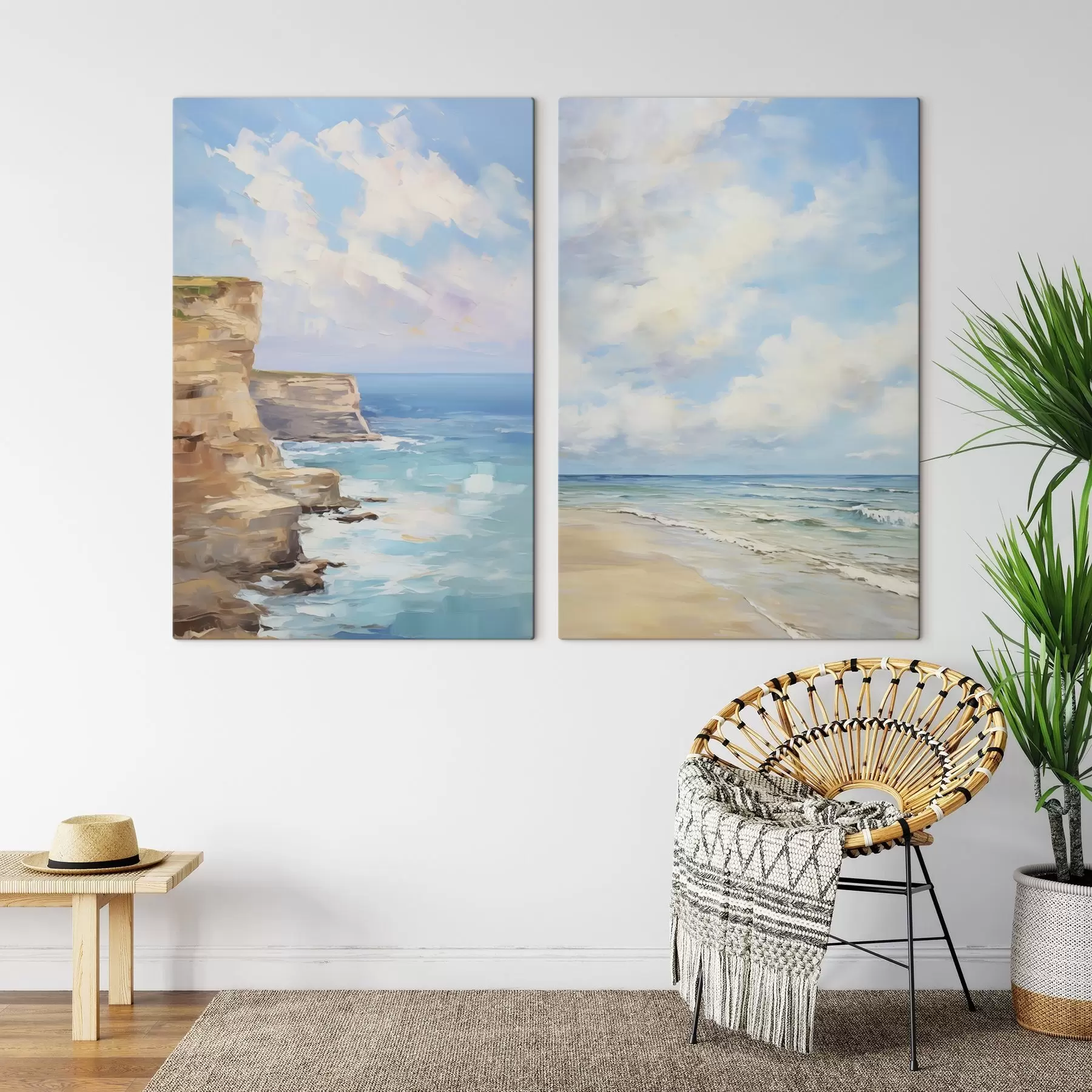 Wandbilder Meereslandschaft Nachahmung Malerei m30597