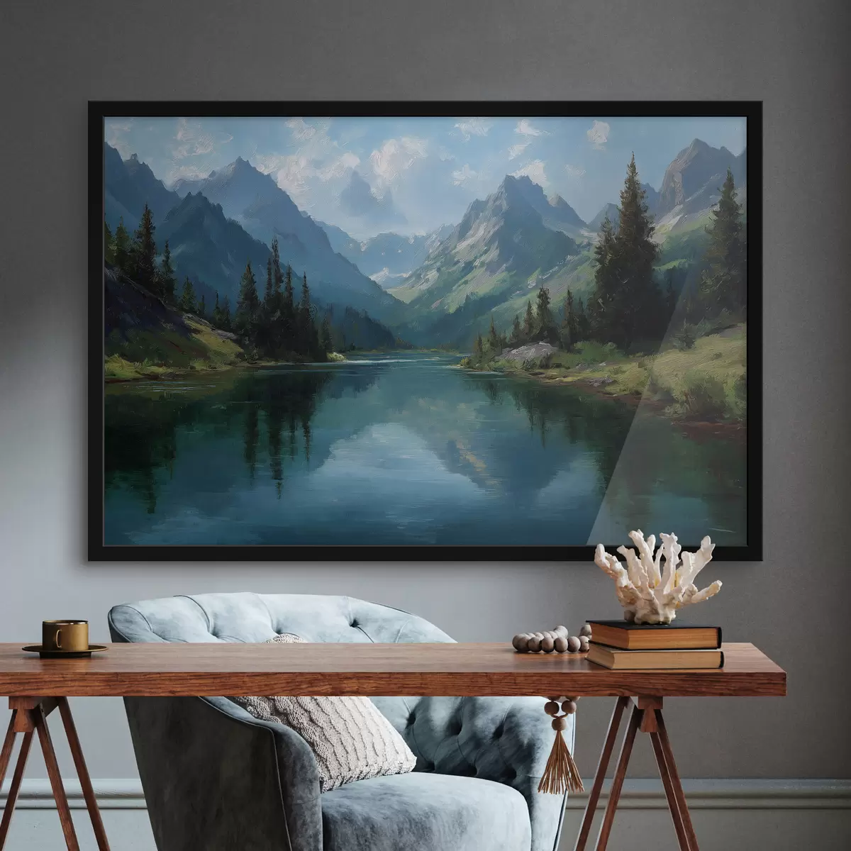 Poster Berglandschaft f49632