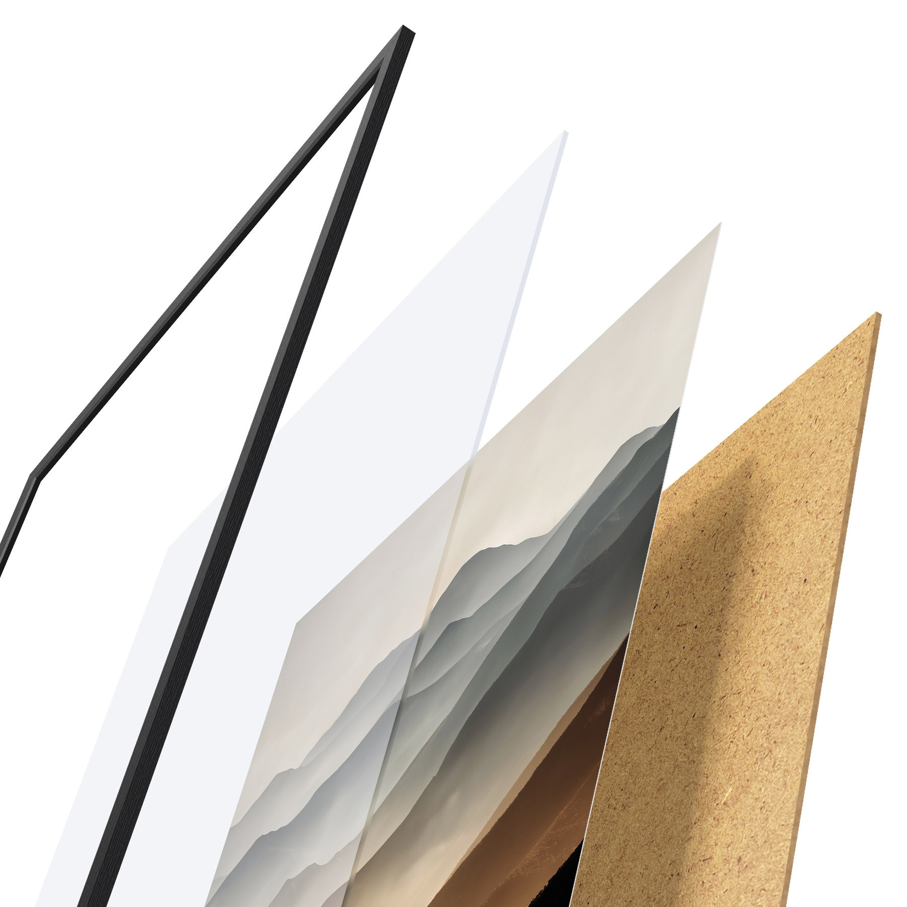 Poster Sanfte Berge f49643