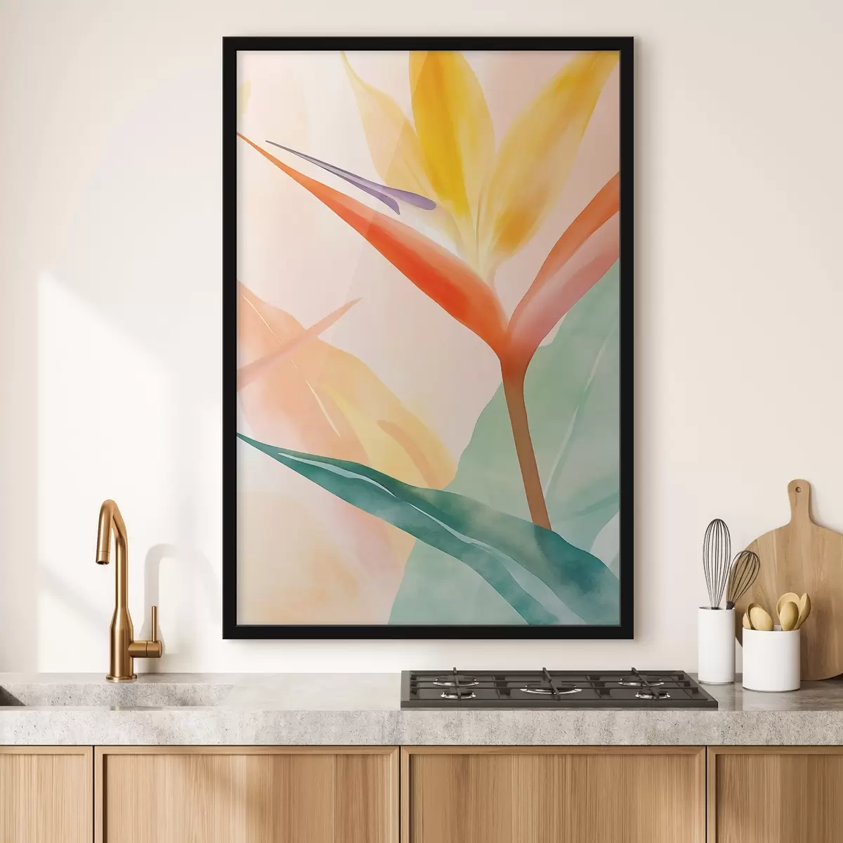 Poster Paradiesvogel – Tropische Botanik f49380