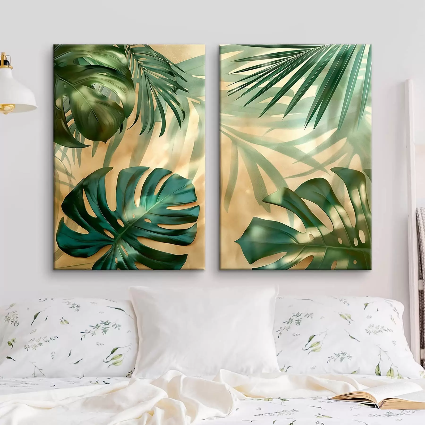 Wandbilder Tropische Monstera-Blätter m30609