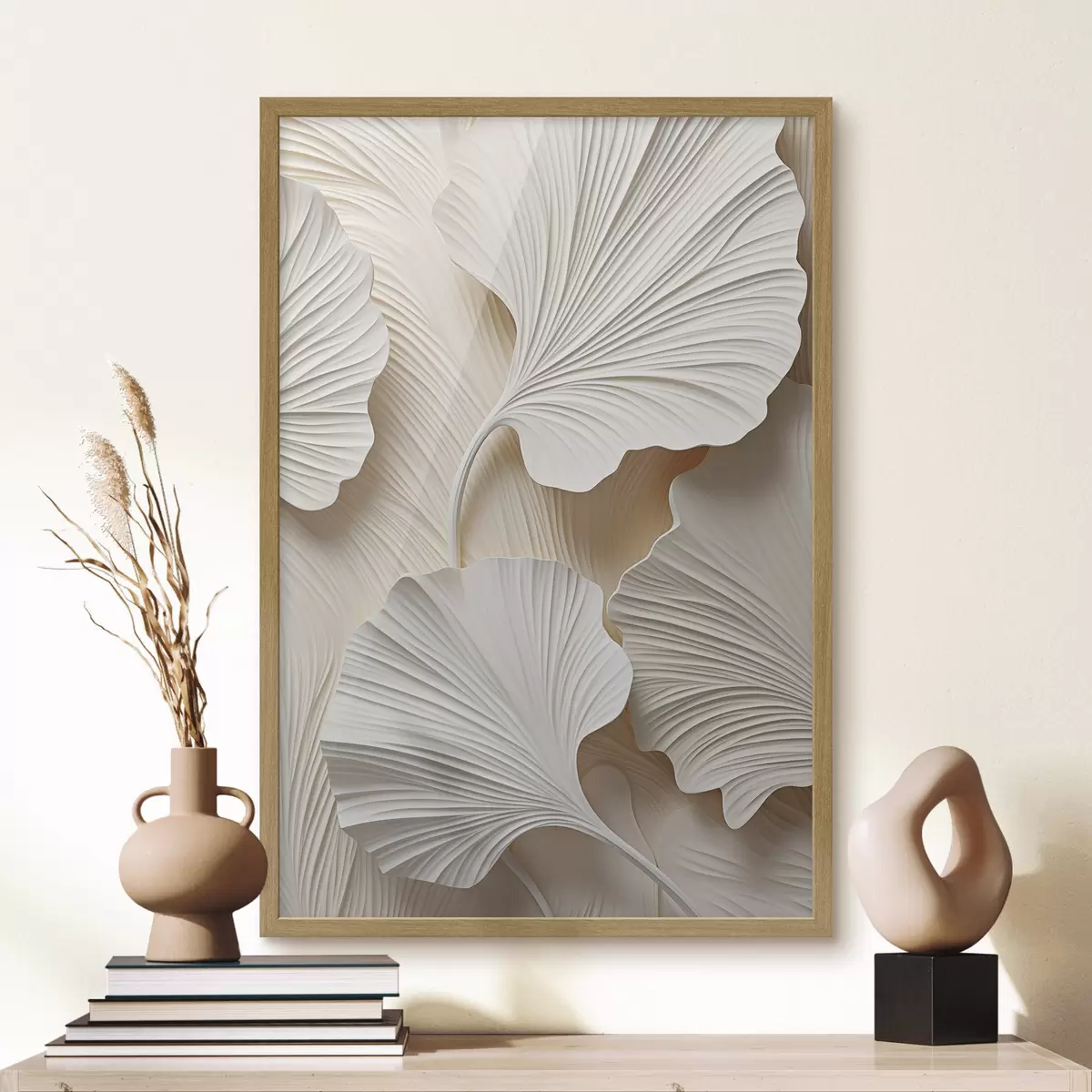 Poster Abstraktes Blumenmuster, flache Illustration f49754