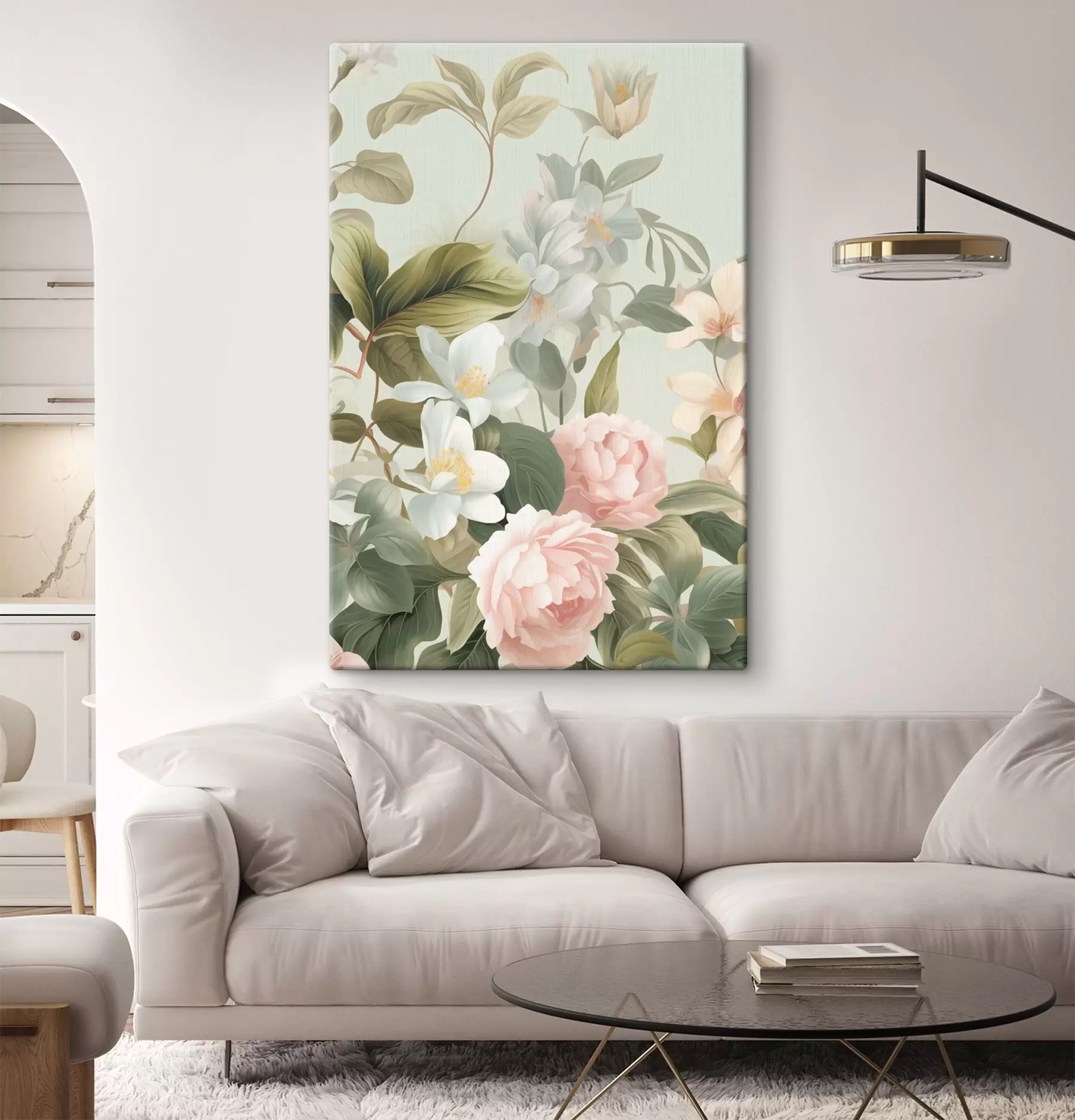 Wandbilder Zarte Gartenrosen s49732