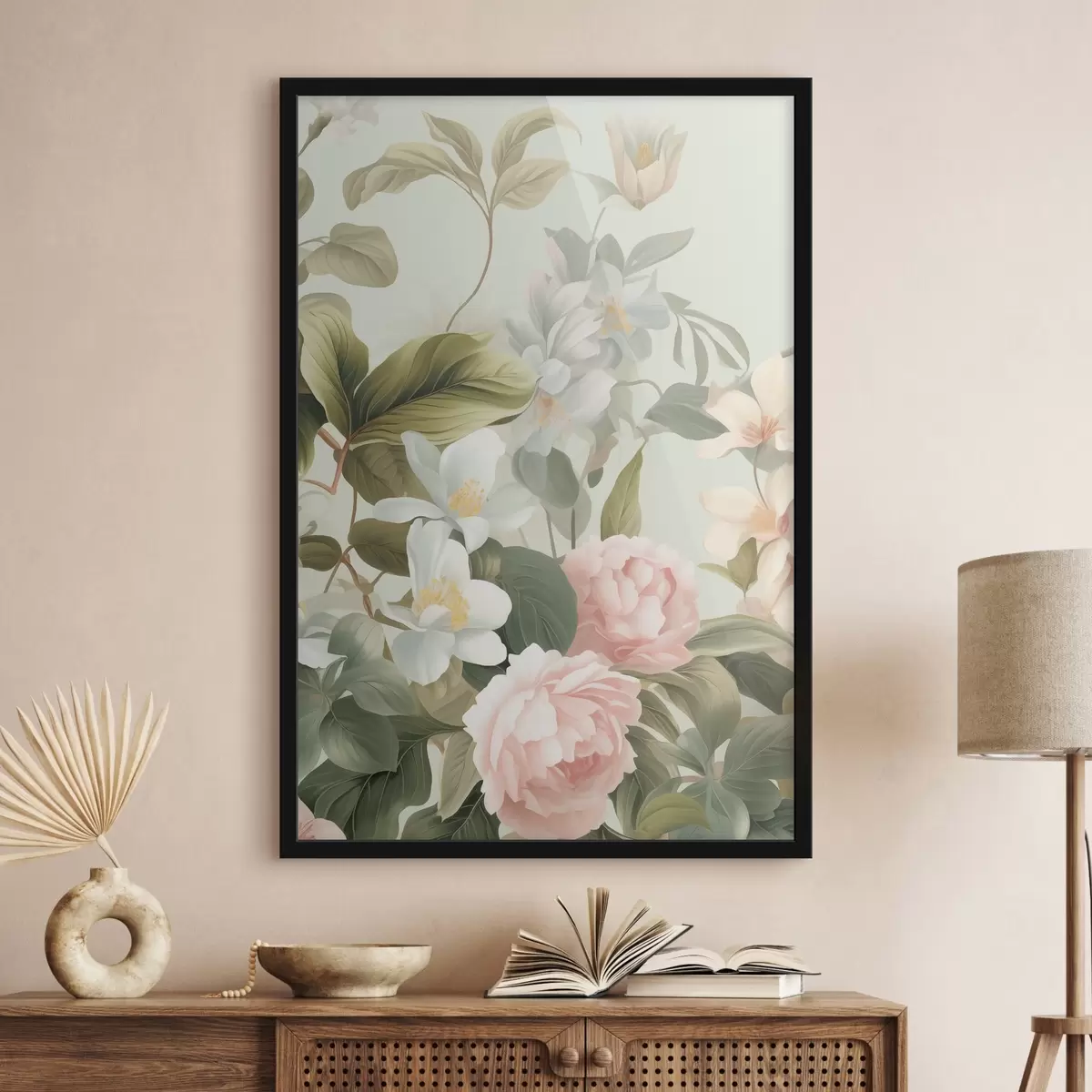 Poster Zarte Gartenrosen f49732