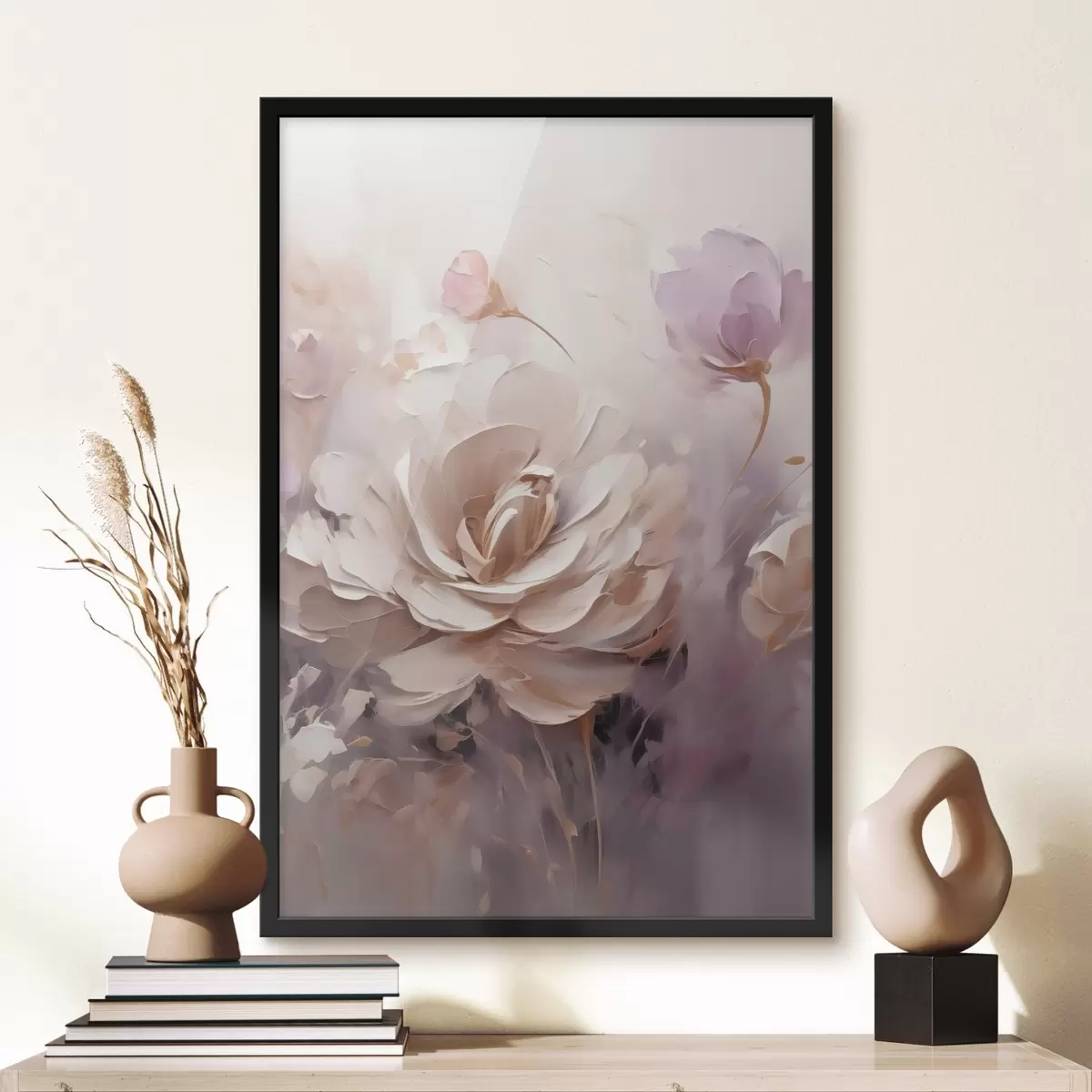 Poster Creme-Rose f49735