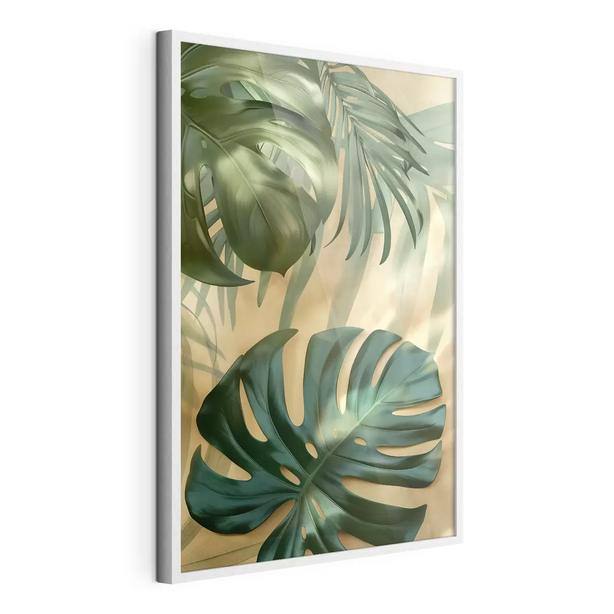 Poster Monstera und tropische Blätter f49552