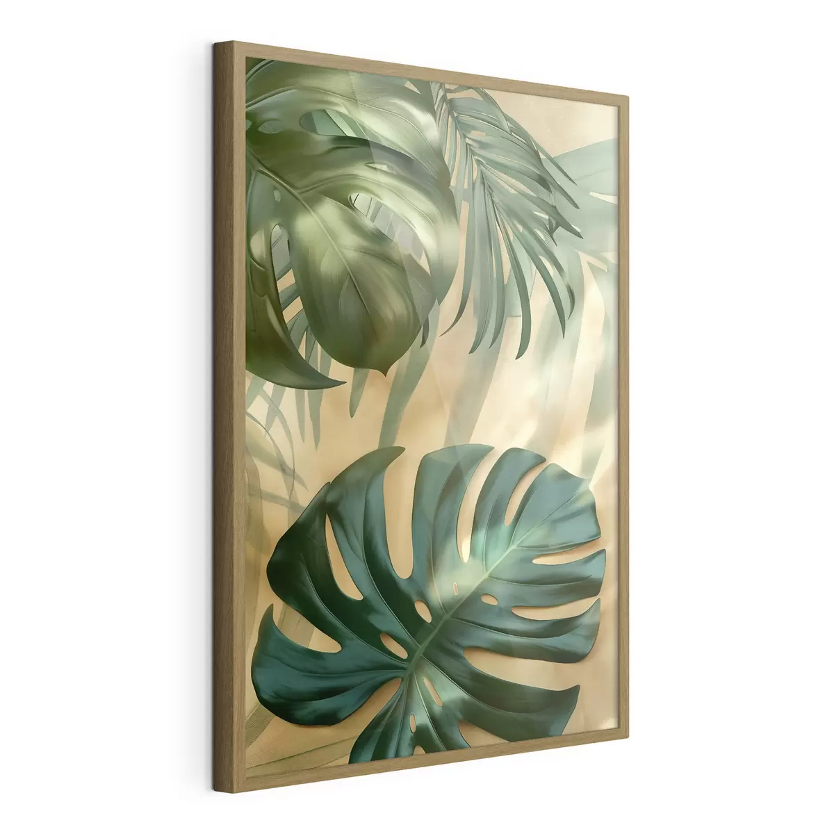 Poster Monstera und tropische Blätter f49552