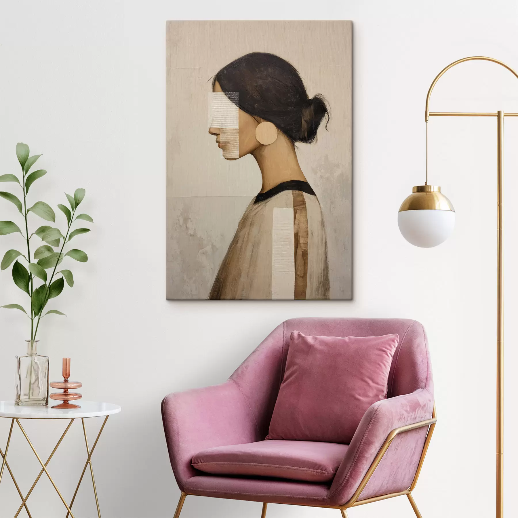 Wandbilder Frauenprofil s49828