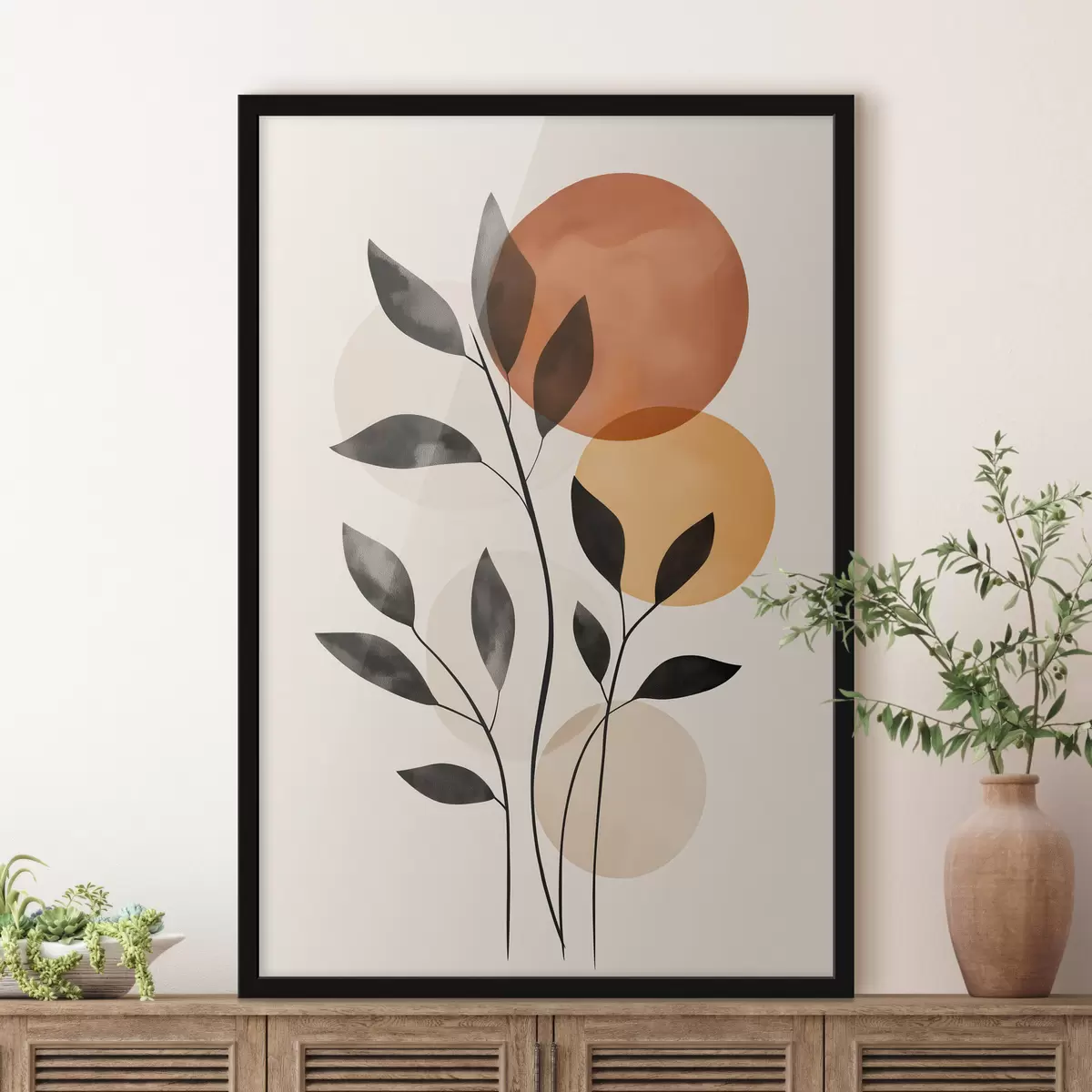 Poster Abstrakte Blätter f49806