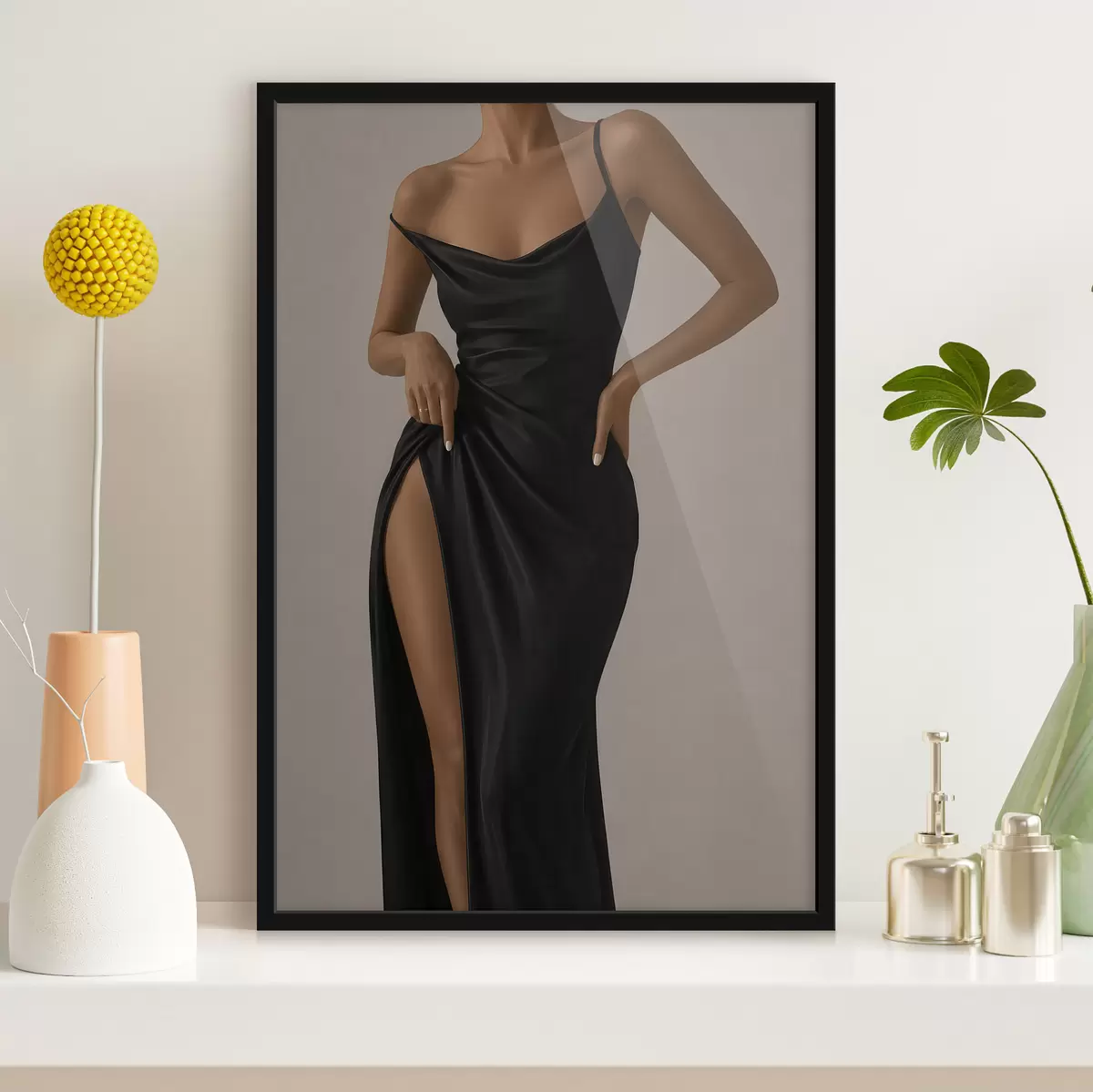 Poster Schwarzes Kleid f49822