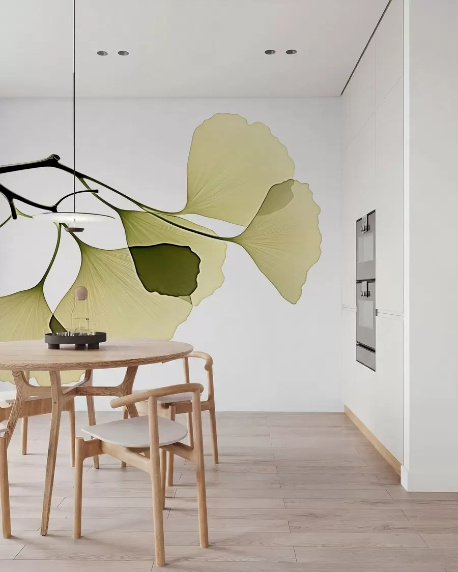 Fototapete Ginkgo-Fächerblätter w09968