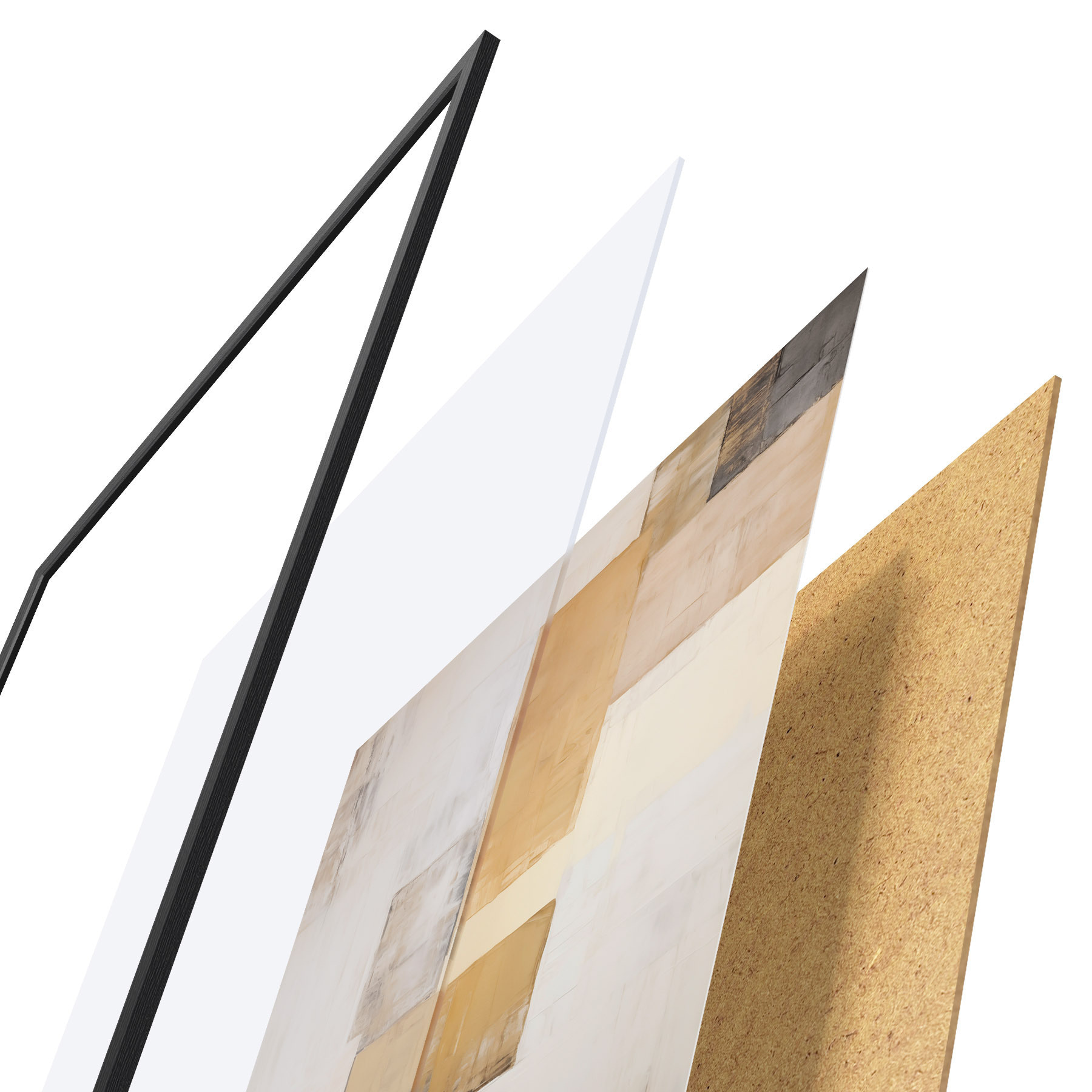 Poster Abstraktion Nachahmung der Malerei f49897