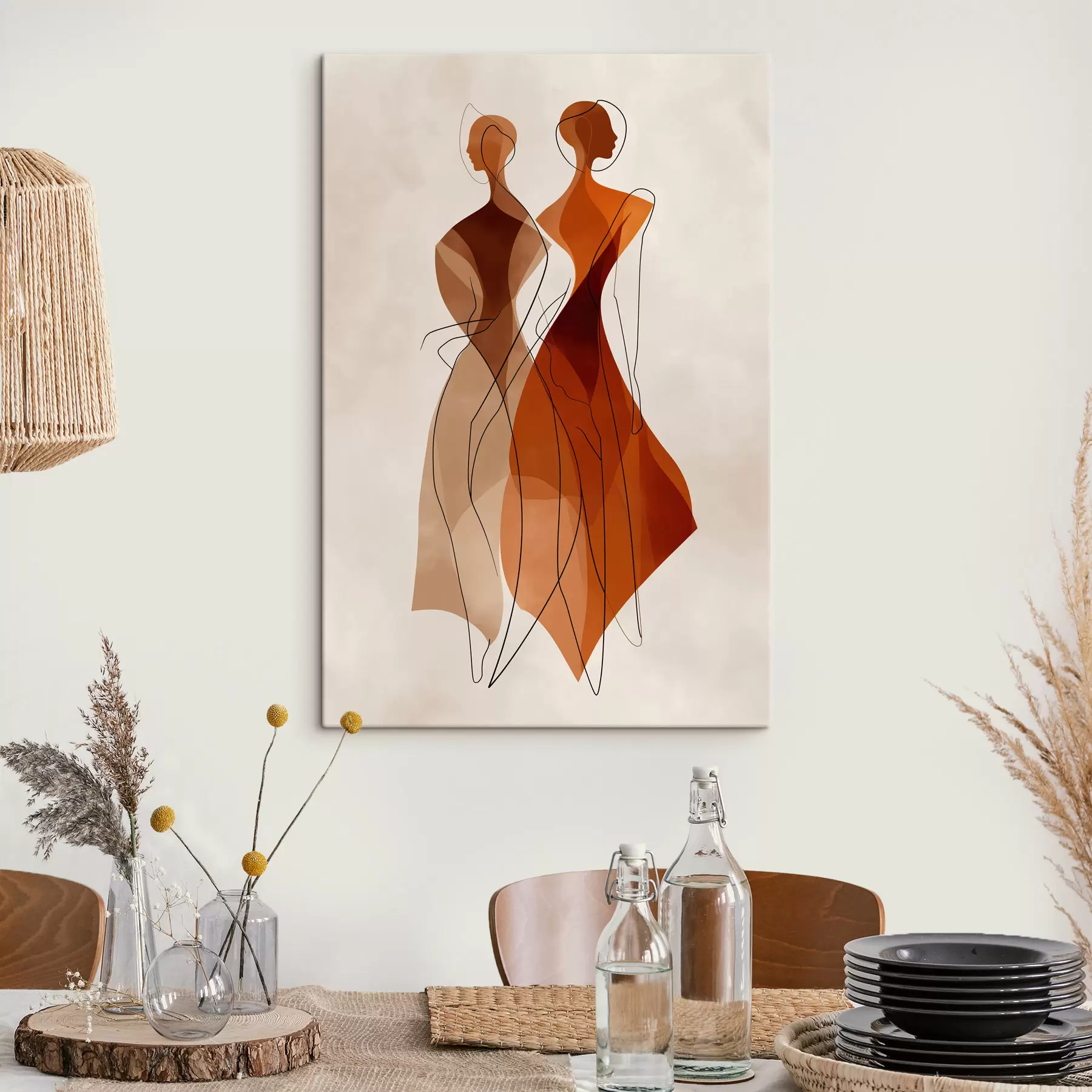 Wandbilder Abstrakte Silhouetten s49922