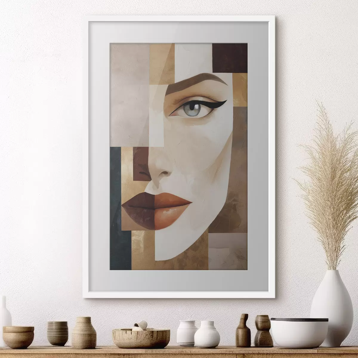 Poster Ein abstraktes Gesicht f49934