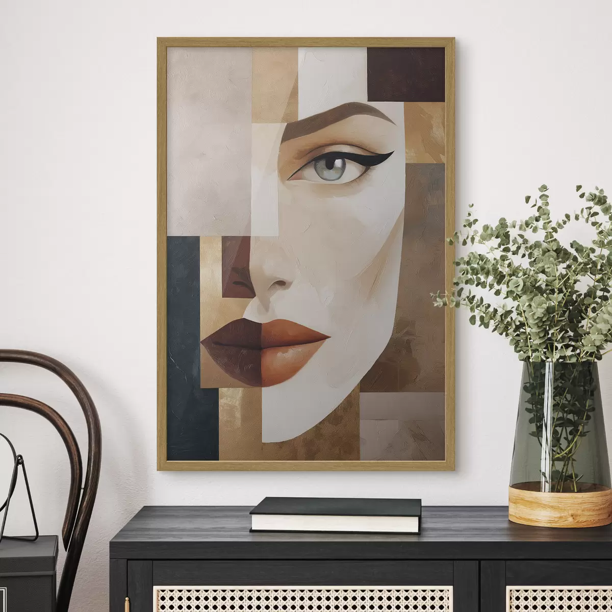 Poster Ein abstraktes Gesicht f49934