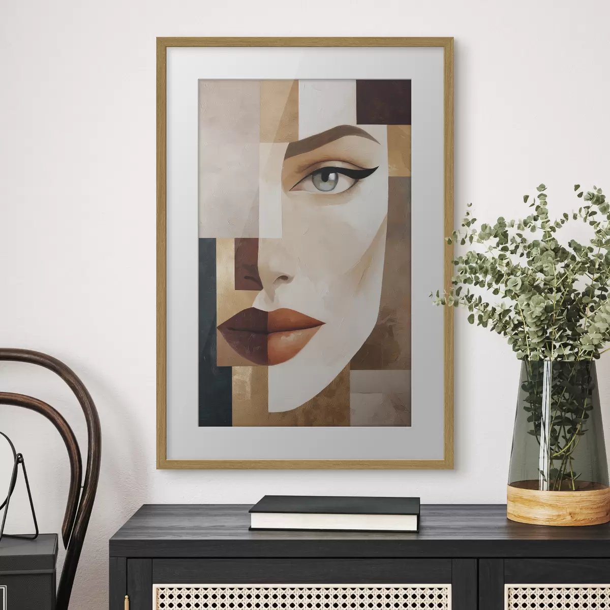 Poster Ein abstraktes Gesicht f49934