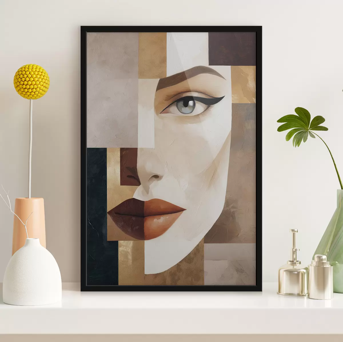 Poster Ein abstraktes Gesicht f49934