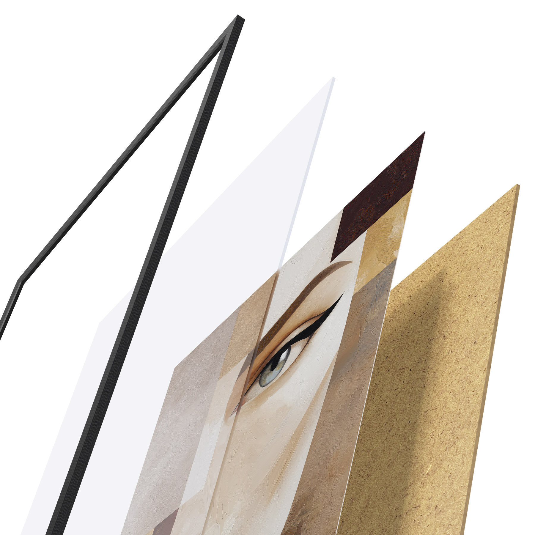 Poster Ein abstraktes Gesicht f49934