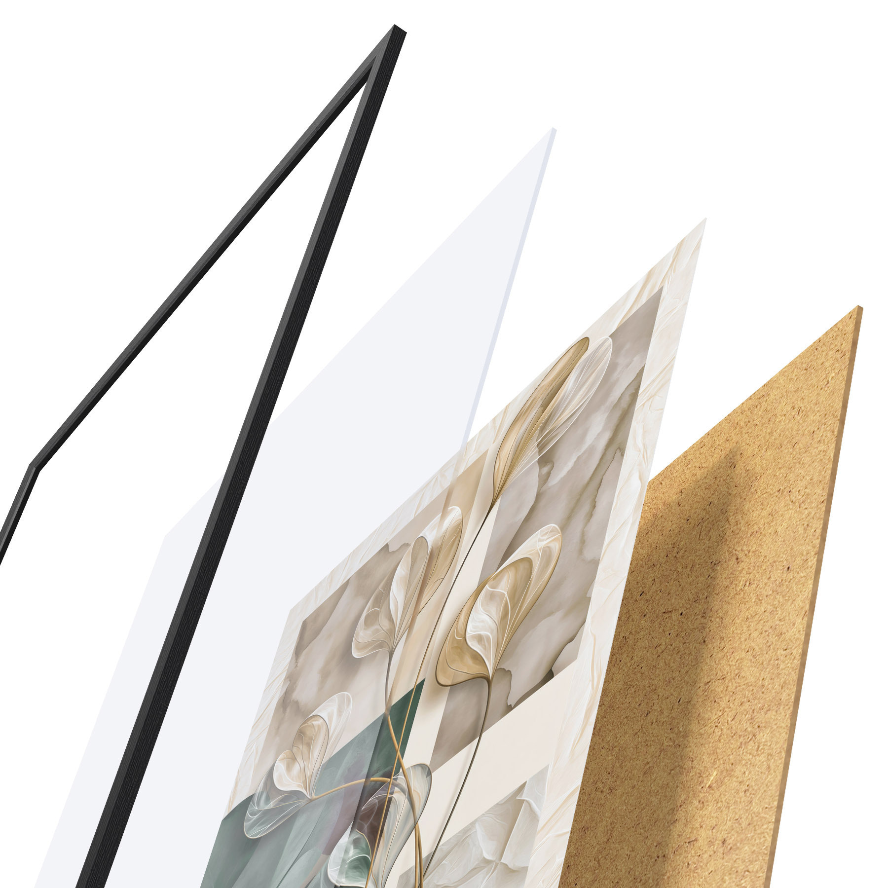 Poster Botanische Abstraktion f49759